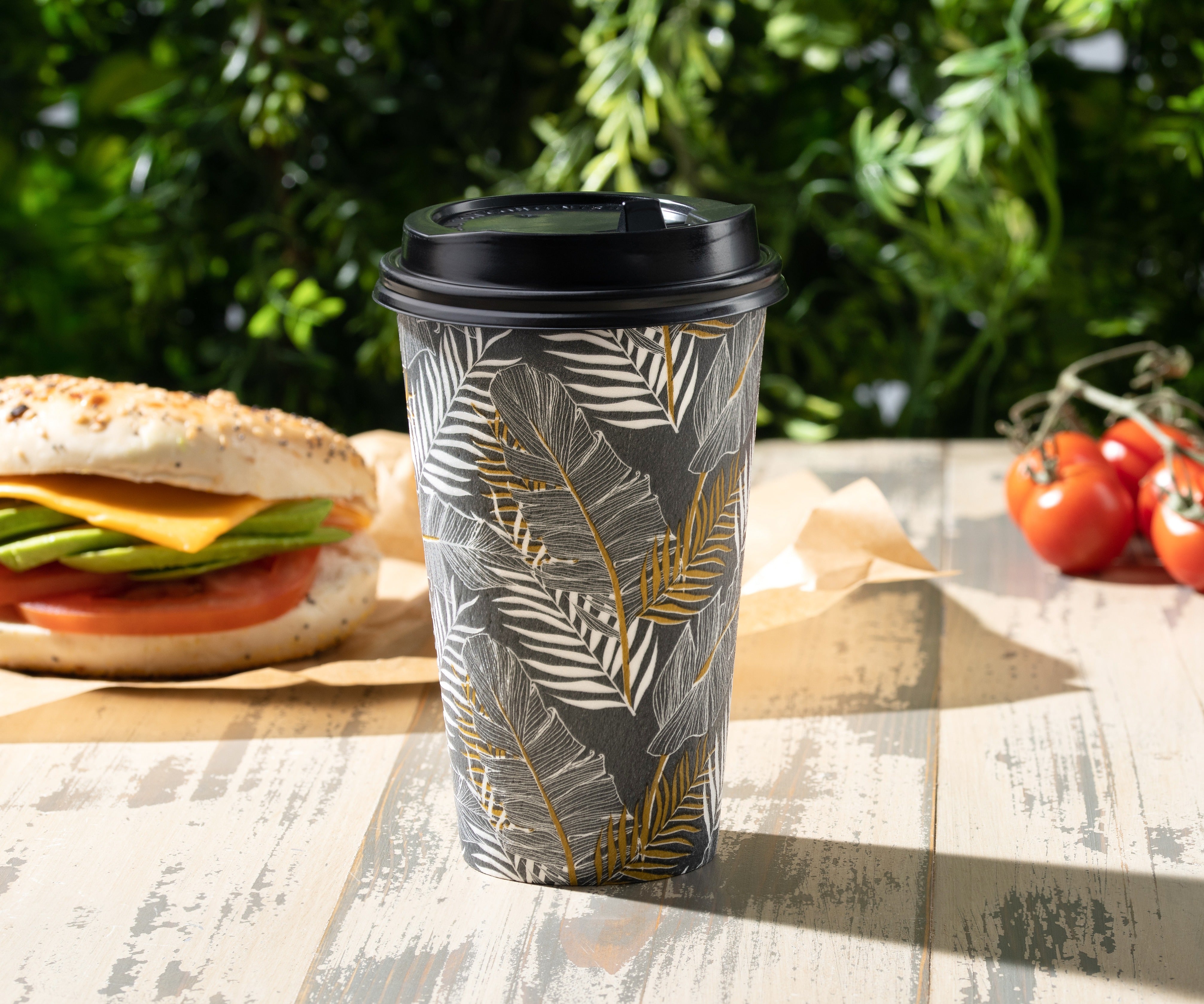 Insulated Paper Coffee Cups with Lids