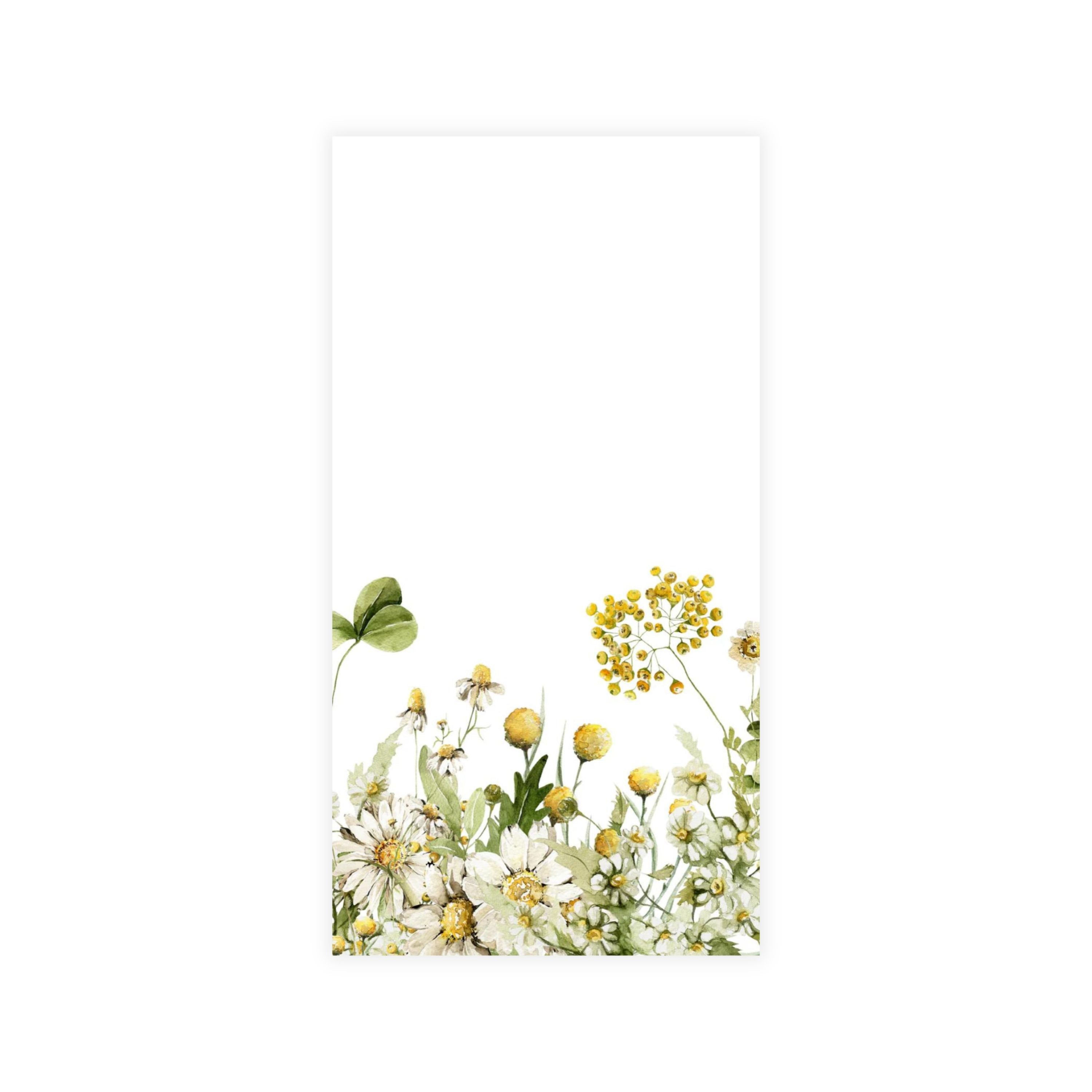 Disposable Linen-Like Paper Guest Towel 16 Pack - Daisy Dream