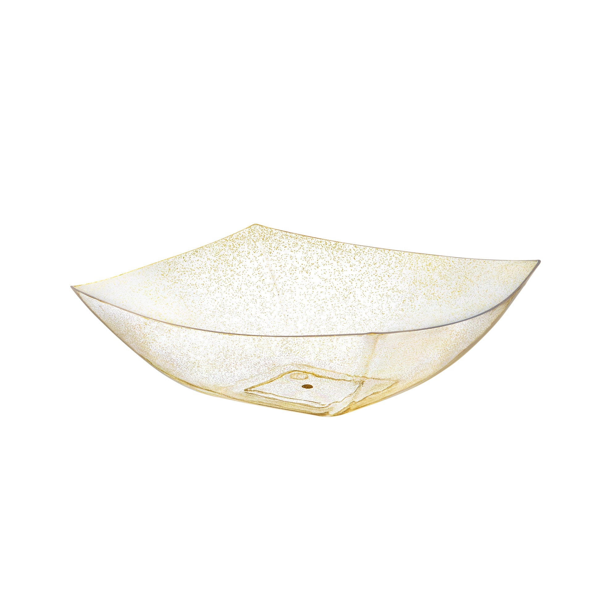 Square Gold Glitter Serving Bowl - 4 Count