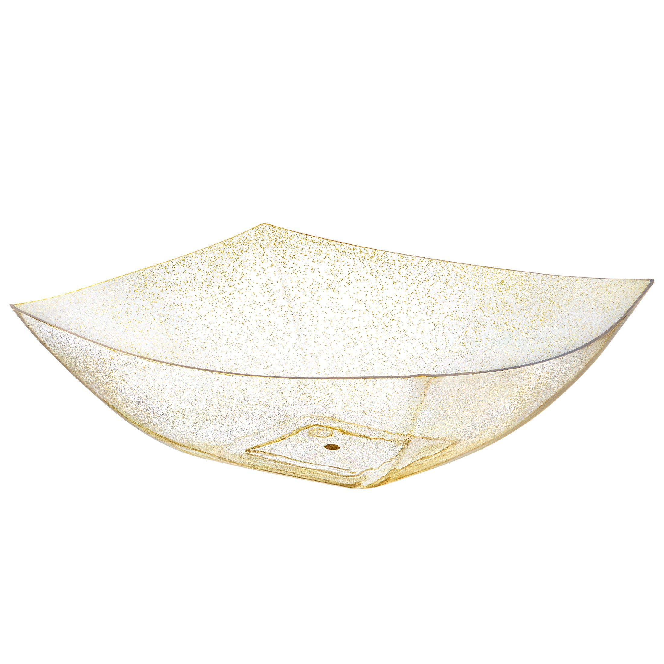 Square Gold Glitter Serving Bowl - 4 Count