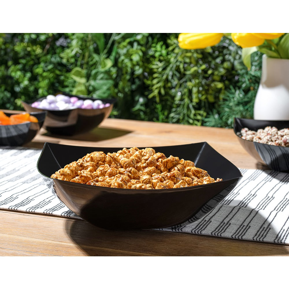 Square Black Serving Bowl - 4 Count