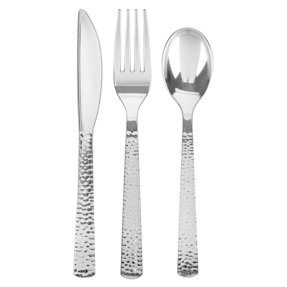 Pebble Collection Silver Flatware Set 32 Pieces - Setting for 8