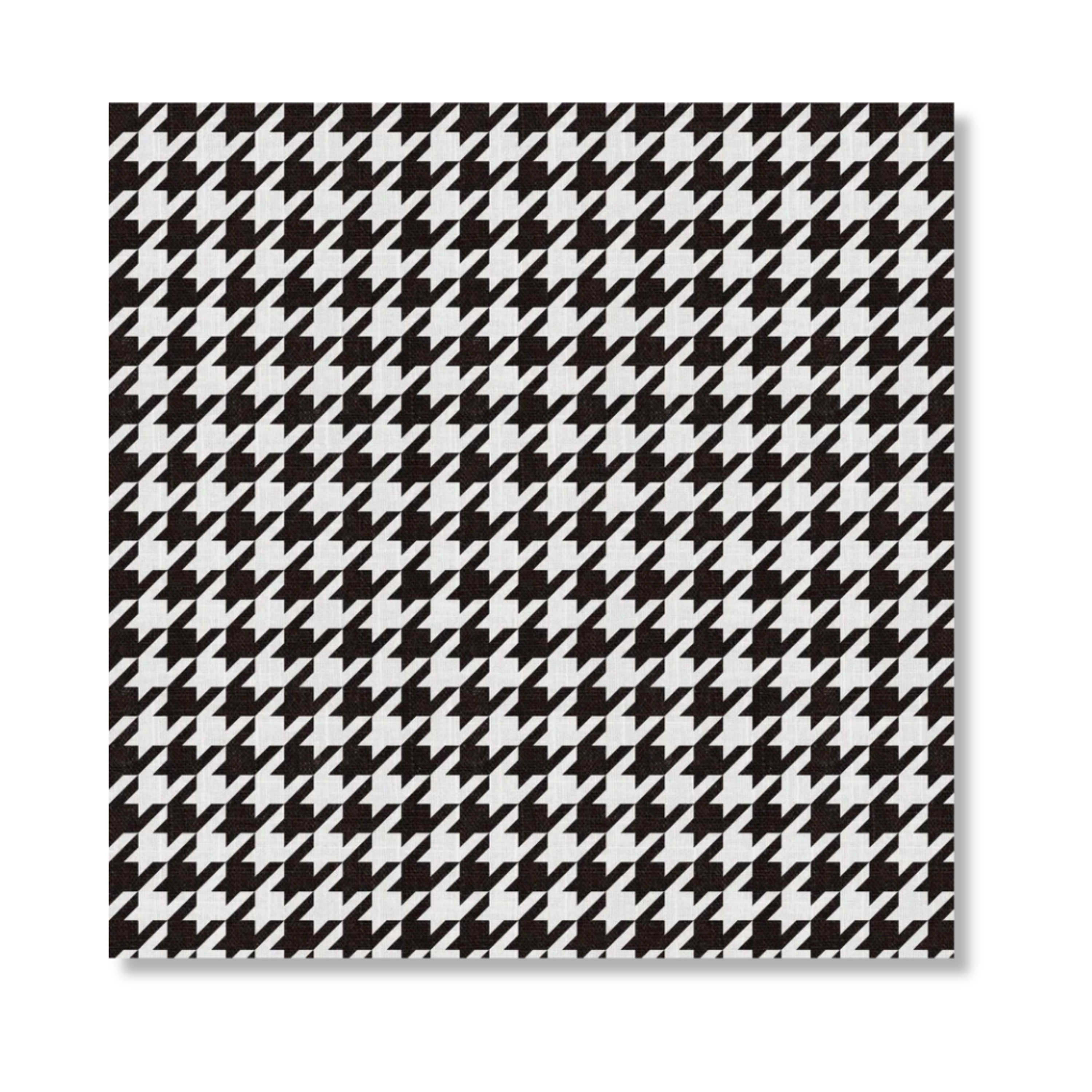 12.5" Black and White Square Paper Charger (24 Count) - Houndstooth