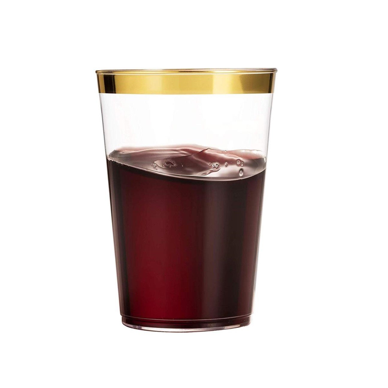 14 Oz Gold Plastic Cups Clear Plastic Tumblers With Gold Rim