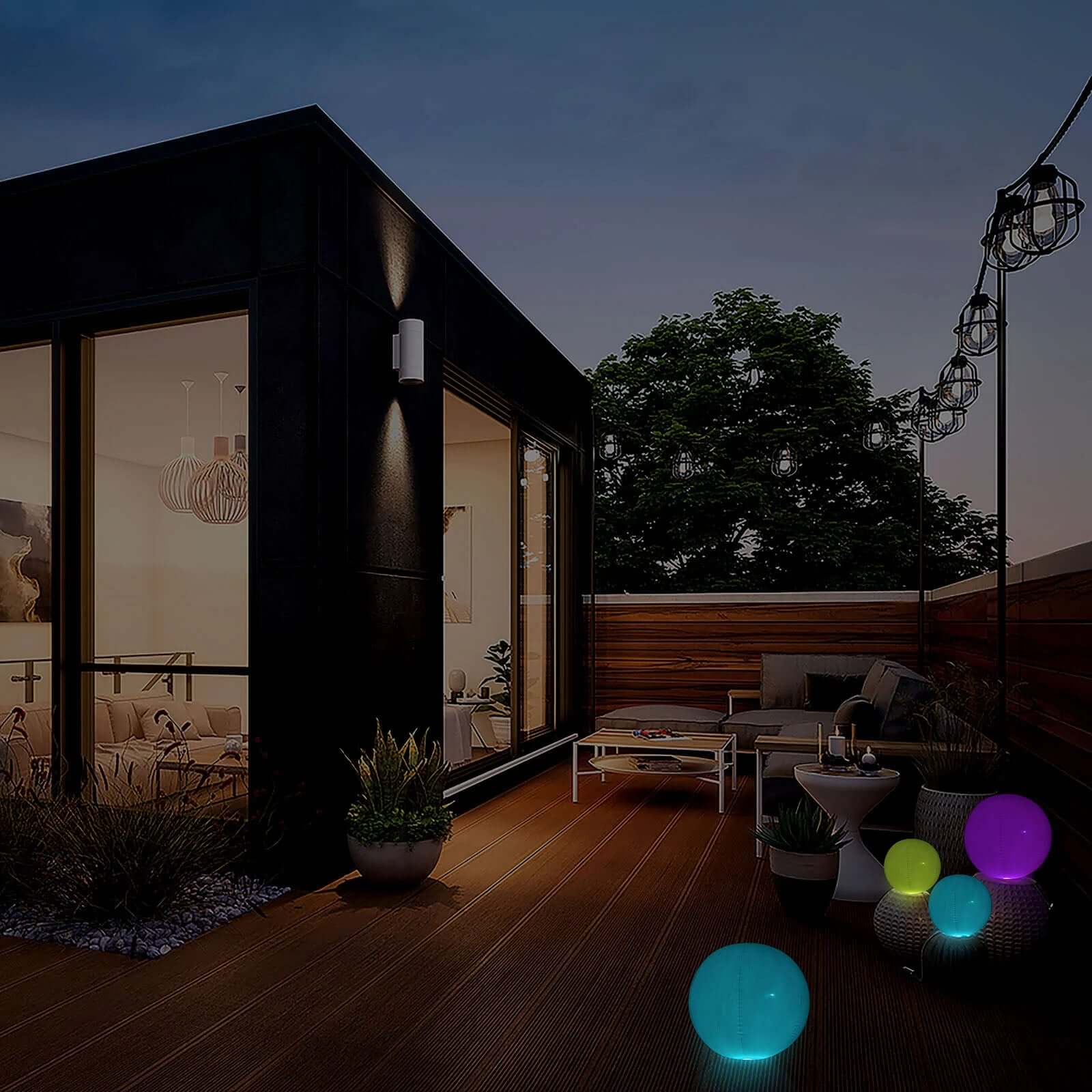 16" Floating Pool Light Up Glow Ball, Inflatable Outdoor Garden Lights With Remote - 13 RGB Colors and 3 Color Modes LED HIER_8700