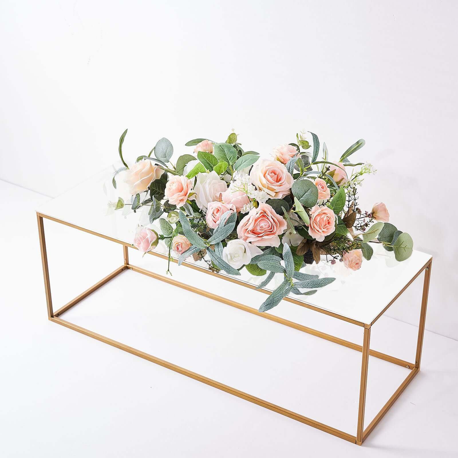 2-Pack Acrylic Plexiglass Sheets Rectangular Side Plates White - Protective Film Coating 32"x11" Centerpieces HIER_7200