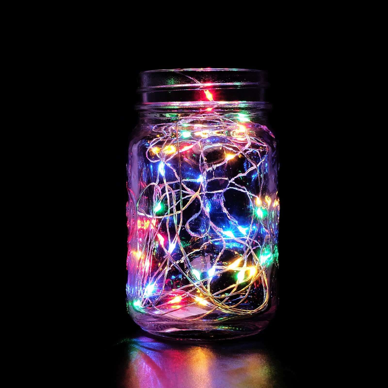 20 LED Micro Fairy String Lights Starry Bright Design Multicolor - Battery Operated Party Accent 90" LED HIER_8100