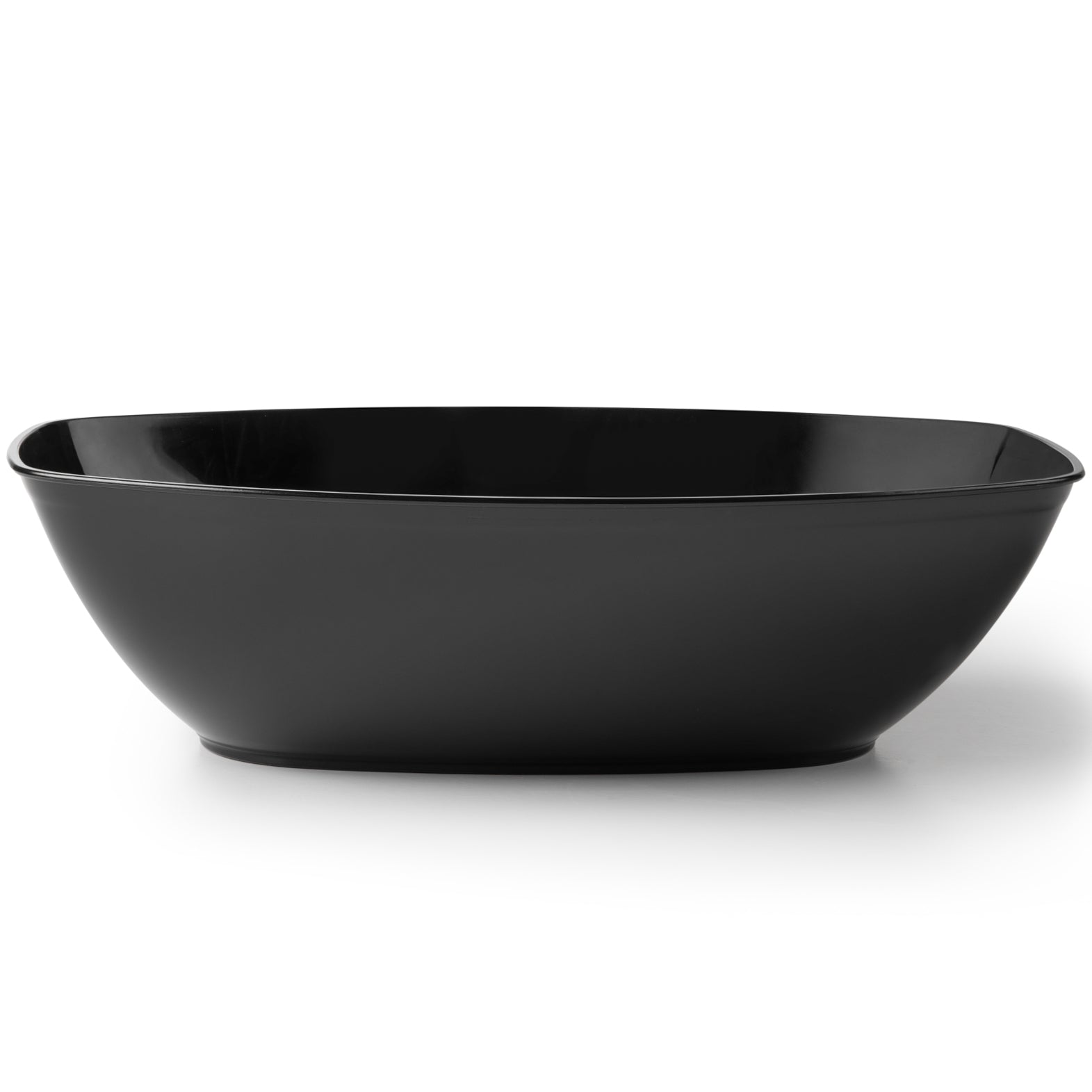 72 oz. Black Oval Salad Bowl - 4 Count