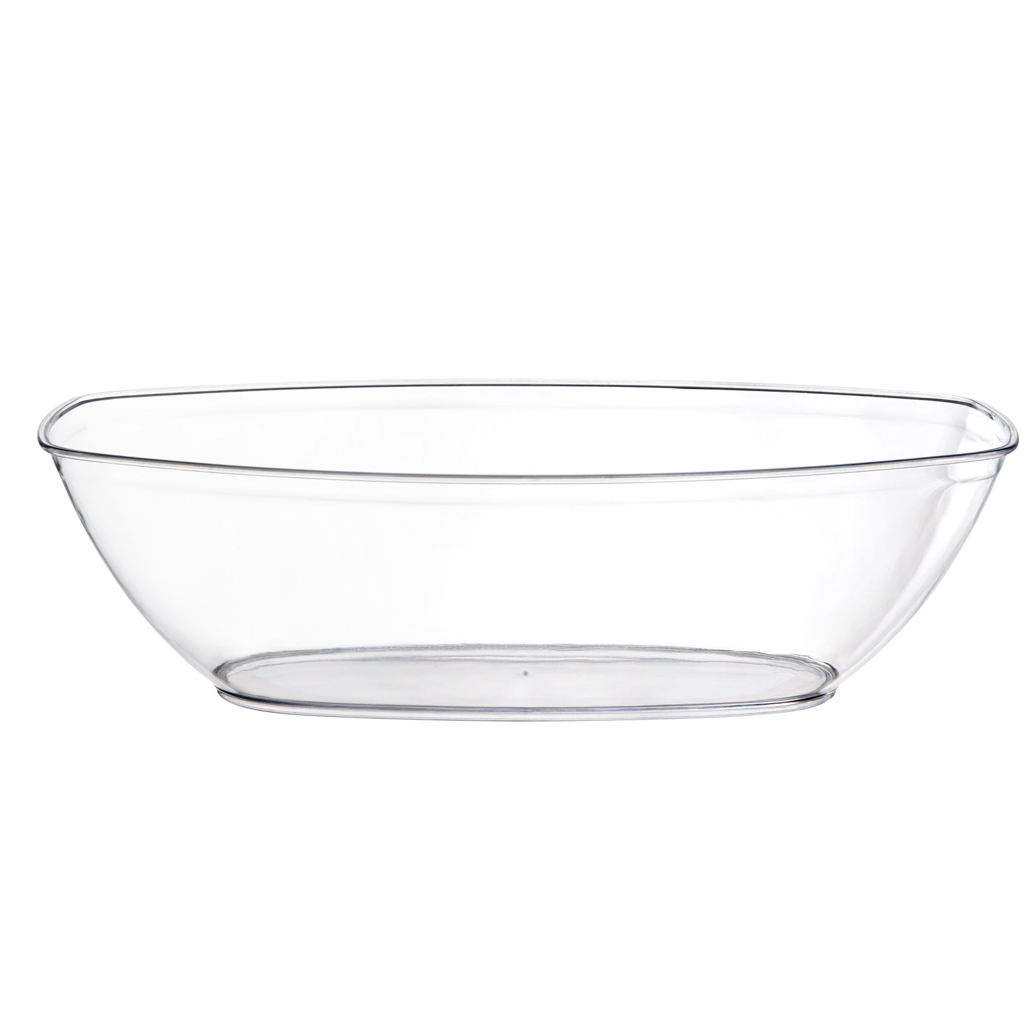 72 oz. Clear Oval Salad Bowl - 4 Count
