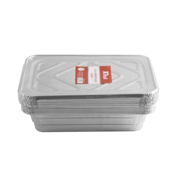 2.25 Pound Aluminum Pans With Foil Lids - 10 Sets