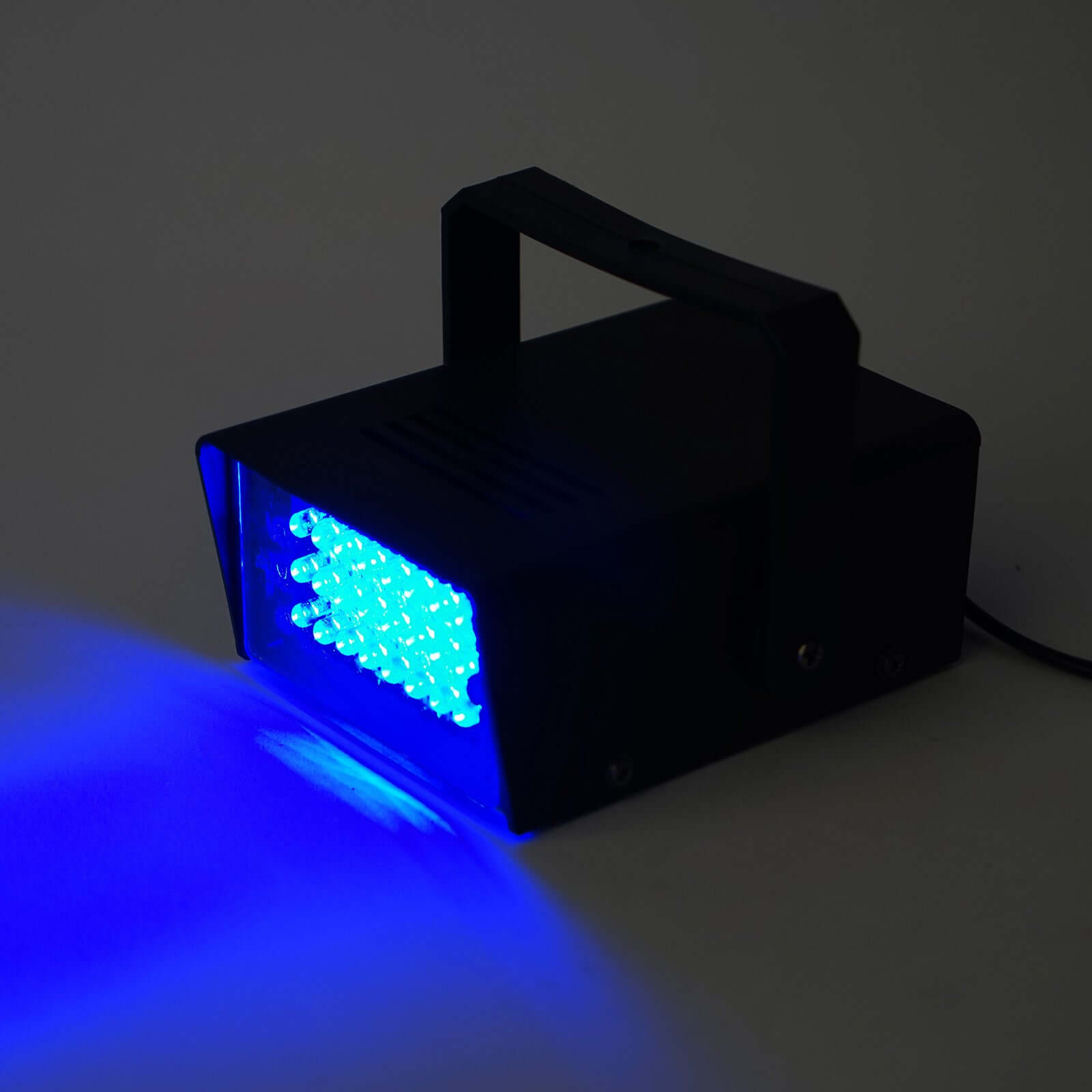 35W Mini Bright Blue Strobe Light with 24 LEDs, Stage Backdrop Uplight with Variable Flash & Speed Control LED HIER_8200