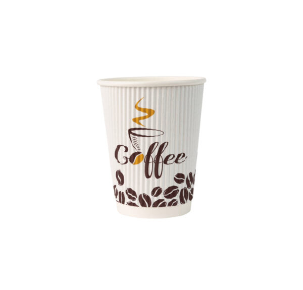 16 oz. Ripple Paper Coffee Cups - 20 Count