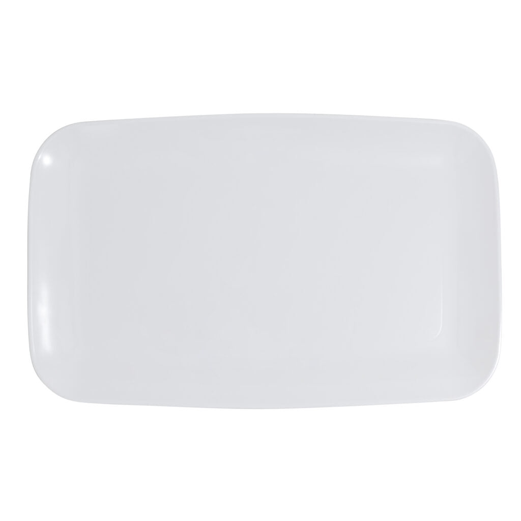 18" x 11" Organic White Rectangle Serving Dish - 2 Pack