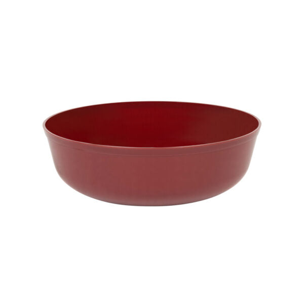 16 oz. Cranberry Red Round High End Plastic Soup Bowls (10 Count) - Edge
