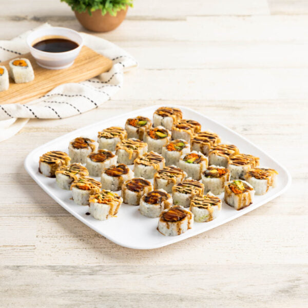 12 Inch White Square Organic Serving Tray Dish - 2 Pack