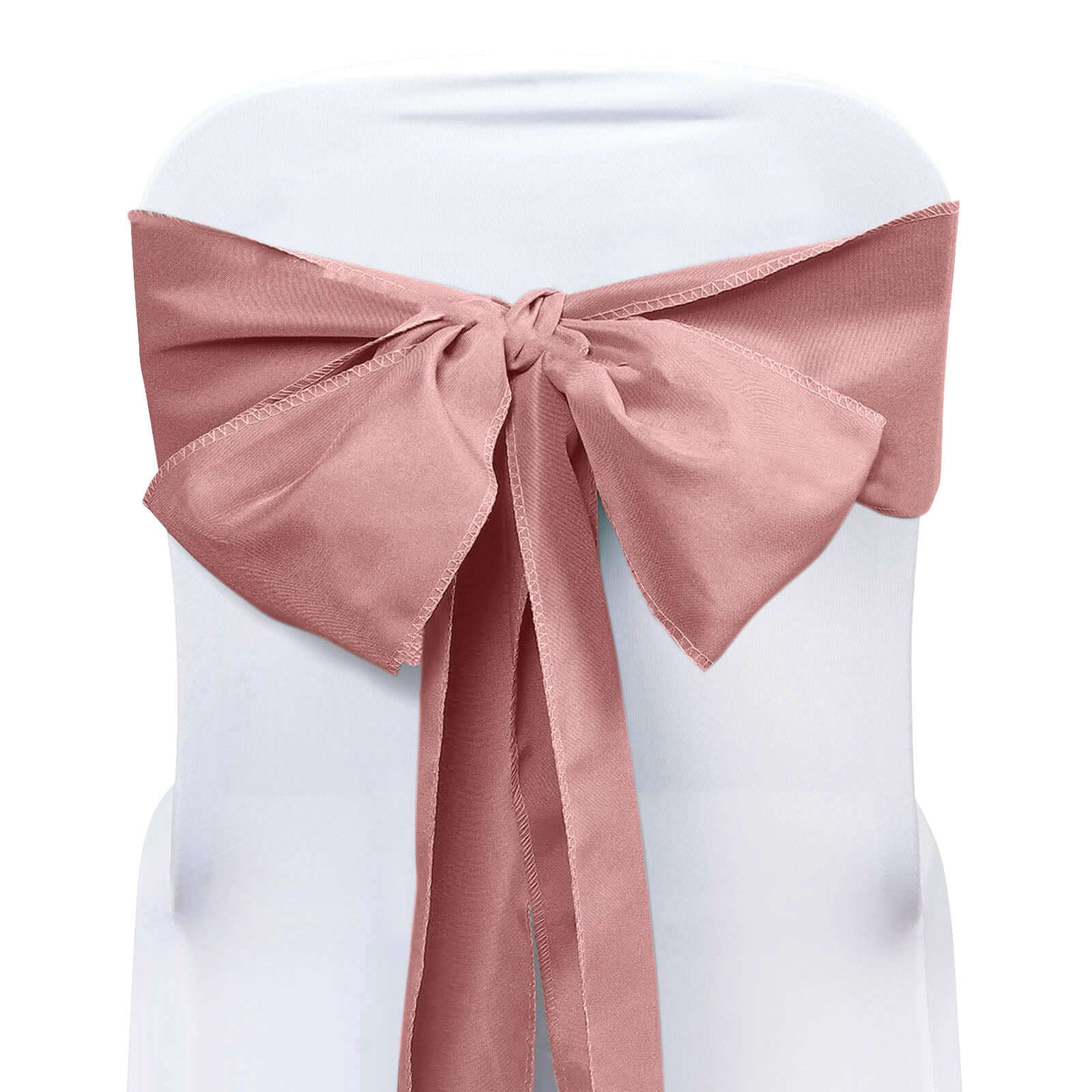 5 Pack Polyester Chair Sashes Dusty Rose 6"x108" Chair Sashes HIER_3340