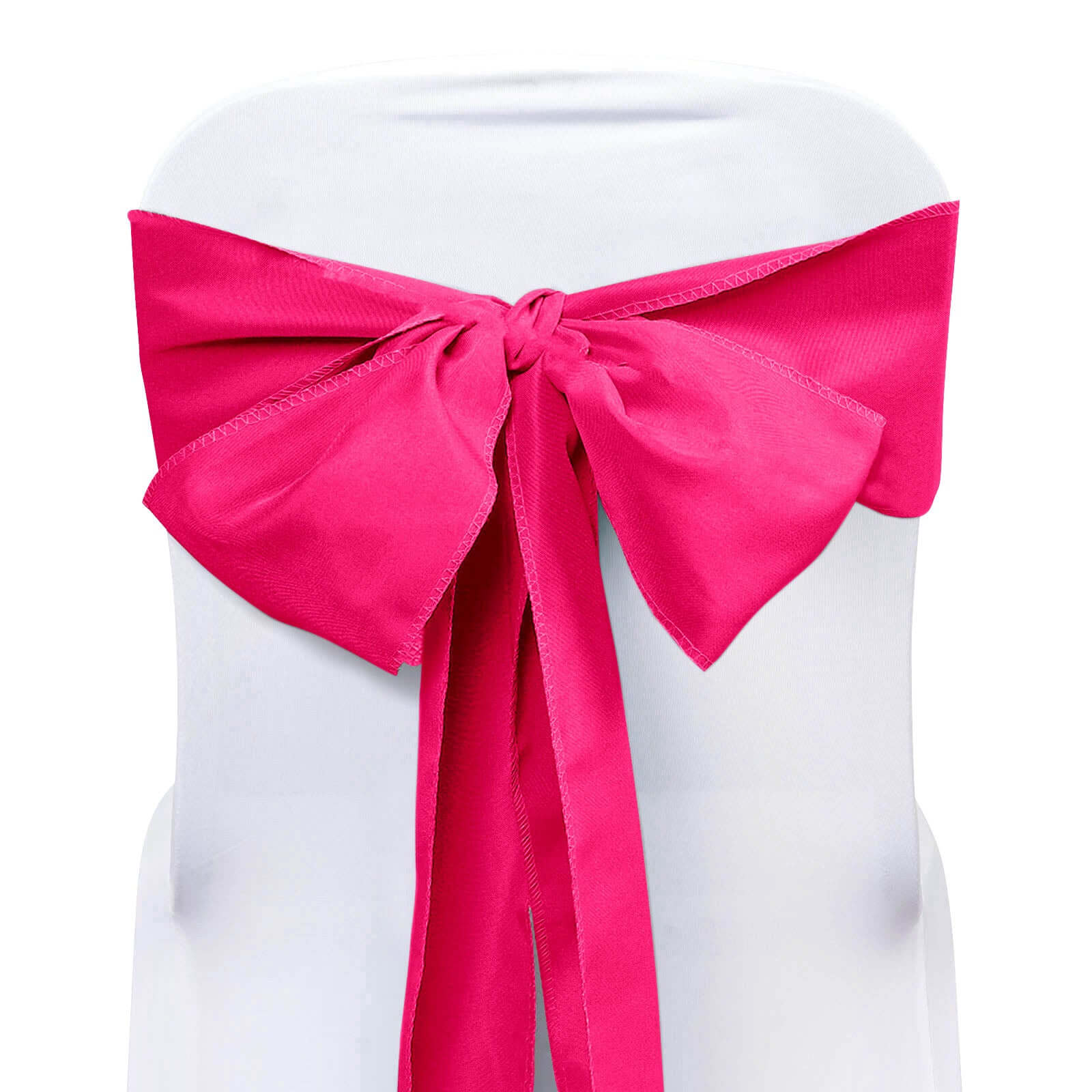 5 Pack Polyester Chair Sashes Fuchsia 6"x108" Chair Sashes HIER_3340