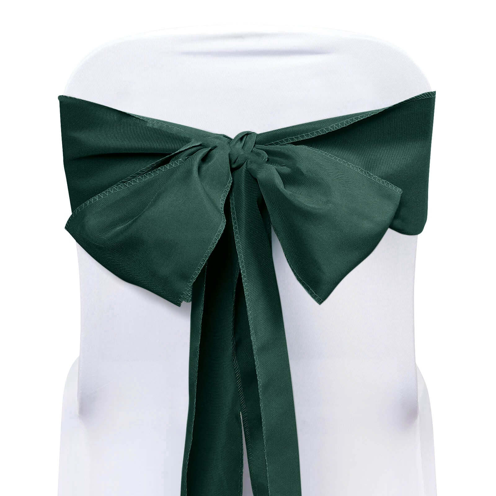 5 Pack Polyester Chair Sashes Hunter Emerald Green 6"x108" Chair Sashes HIER_3340