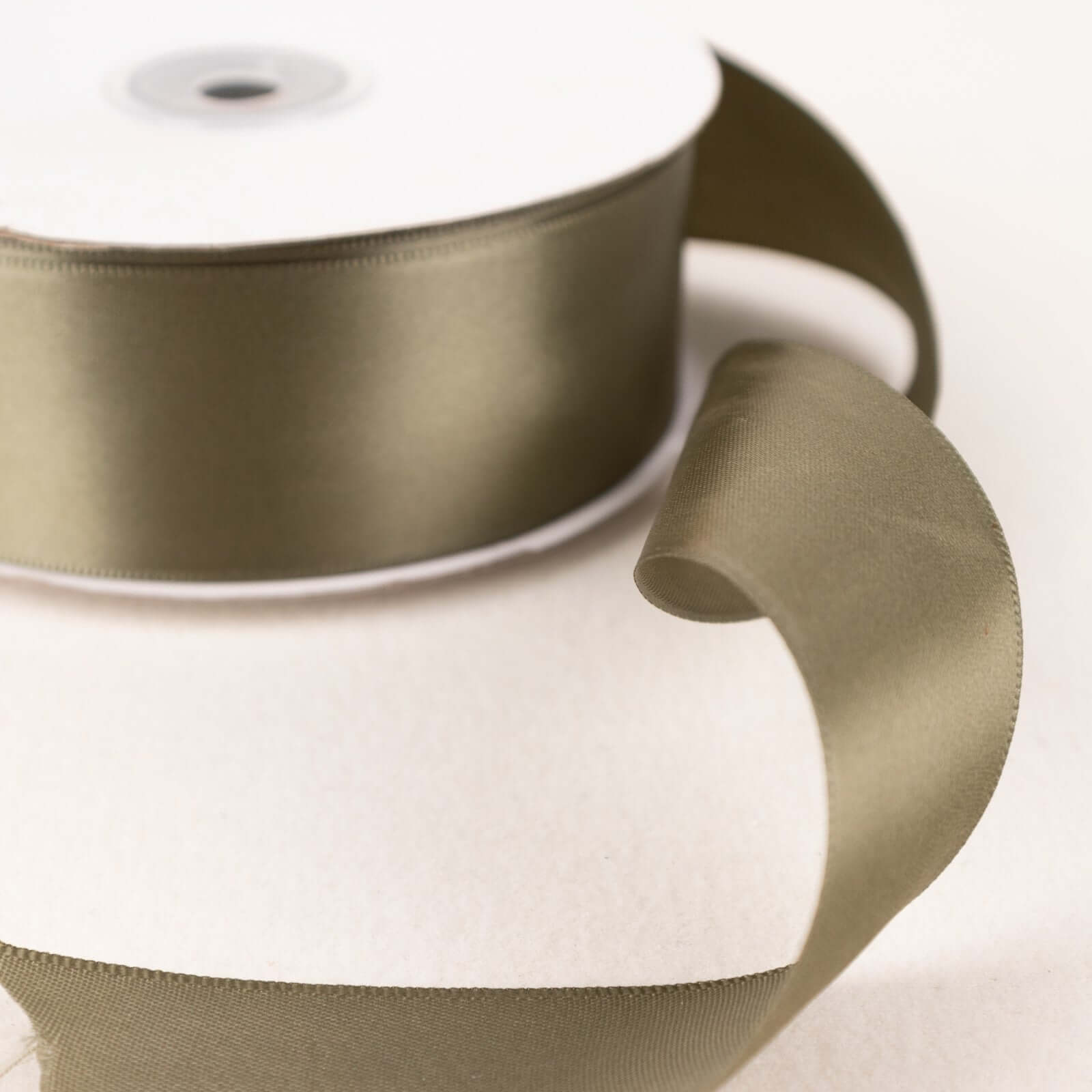 50 Yards 1.5" Dusty Sage Green Single Face Decorative Satin Ribbon Ribbons HIER_9400