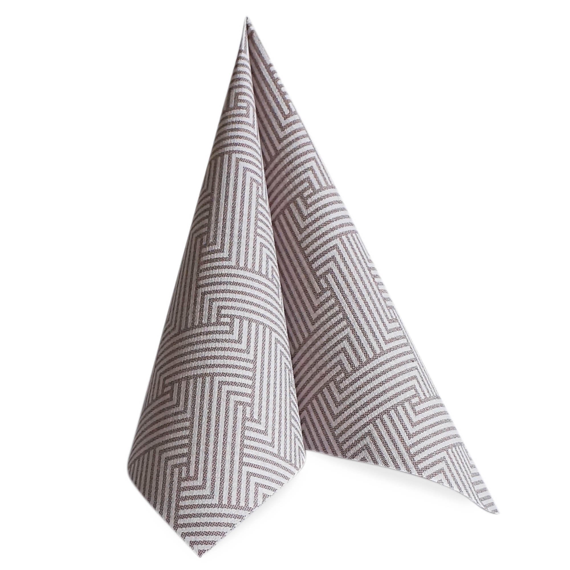 Linen Like Disposable Paper Dinner Napkins - Taupe - 50 Pack