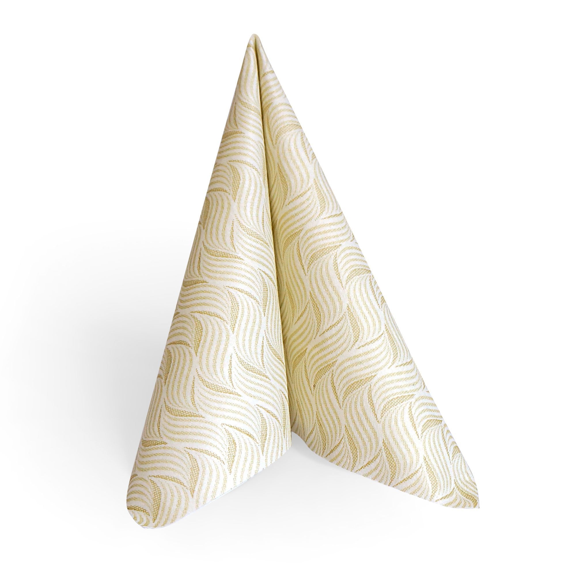 Linen Like Disposable Deluxe Paper Dinner Napkins - Champagne - 50 pack