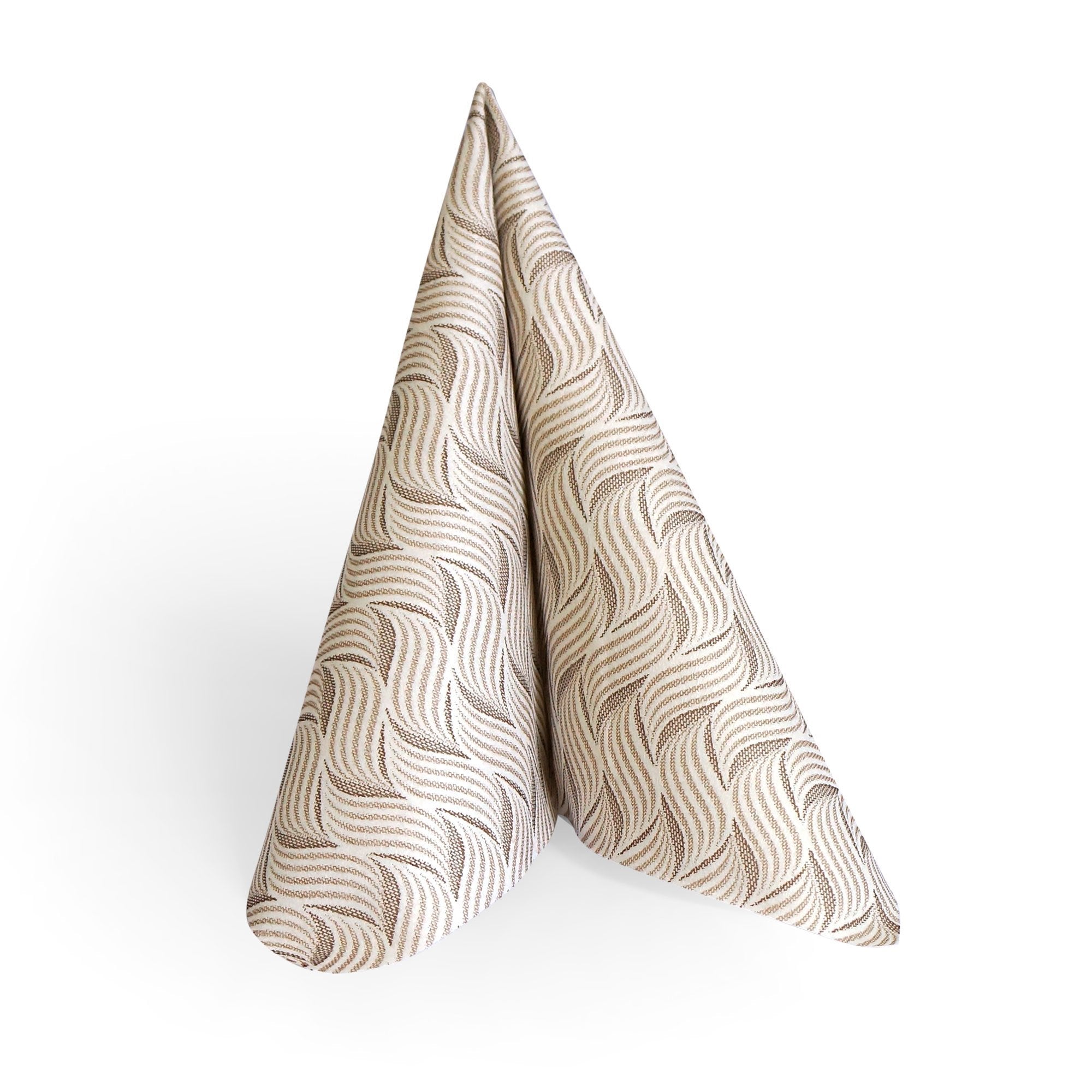 Linen Like Disposable Deluxe Paper Dinner Napkins - Brown - 50 pack