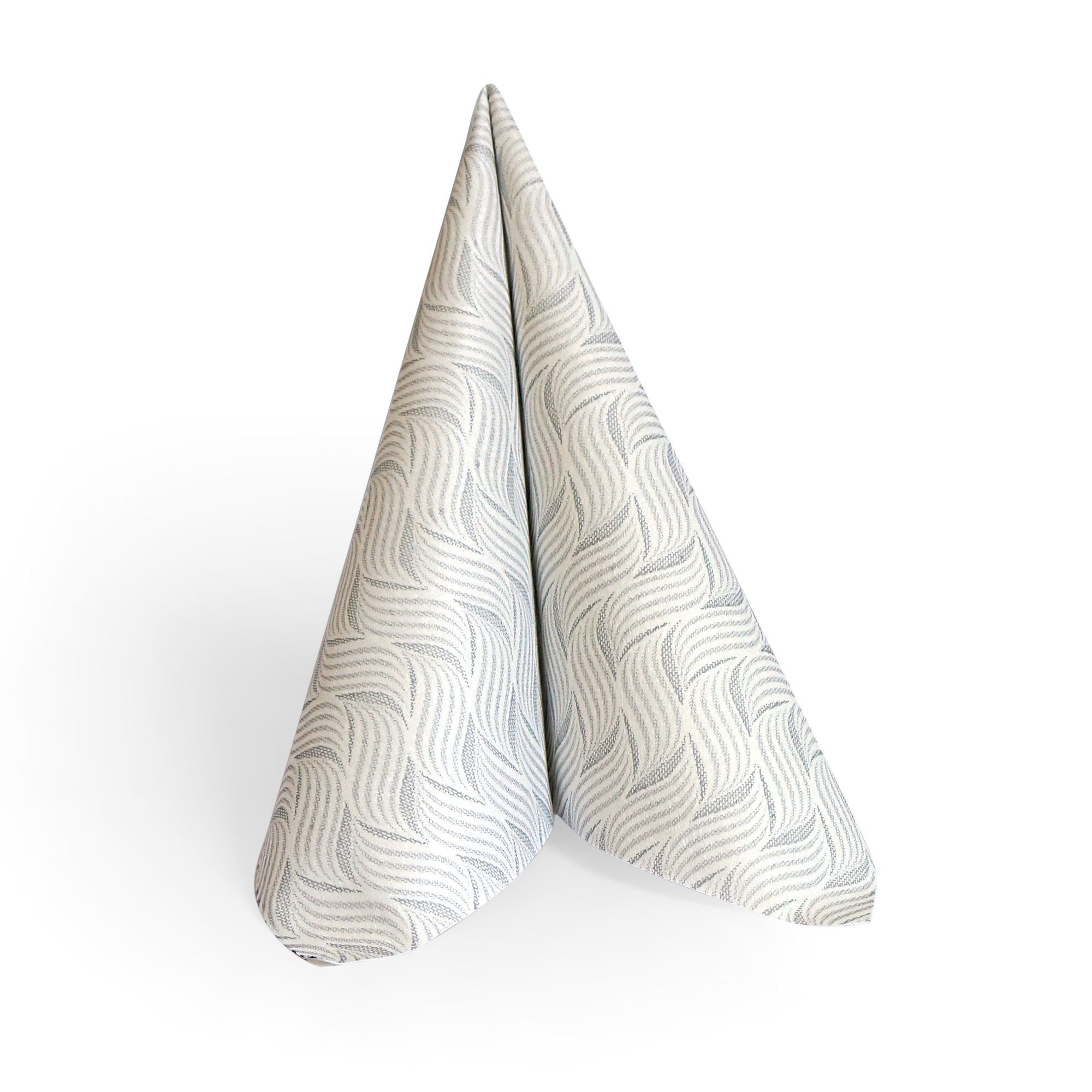 Linen Like Disposable Deluxe Paper Dinner Napkins - Gray - 50 pack