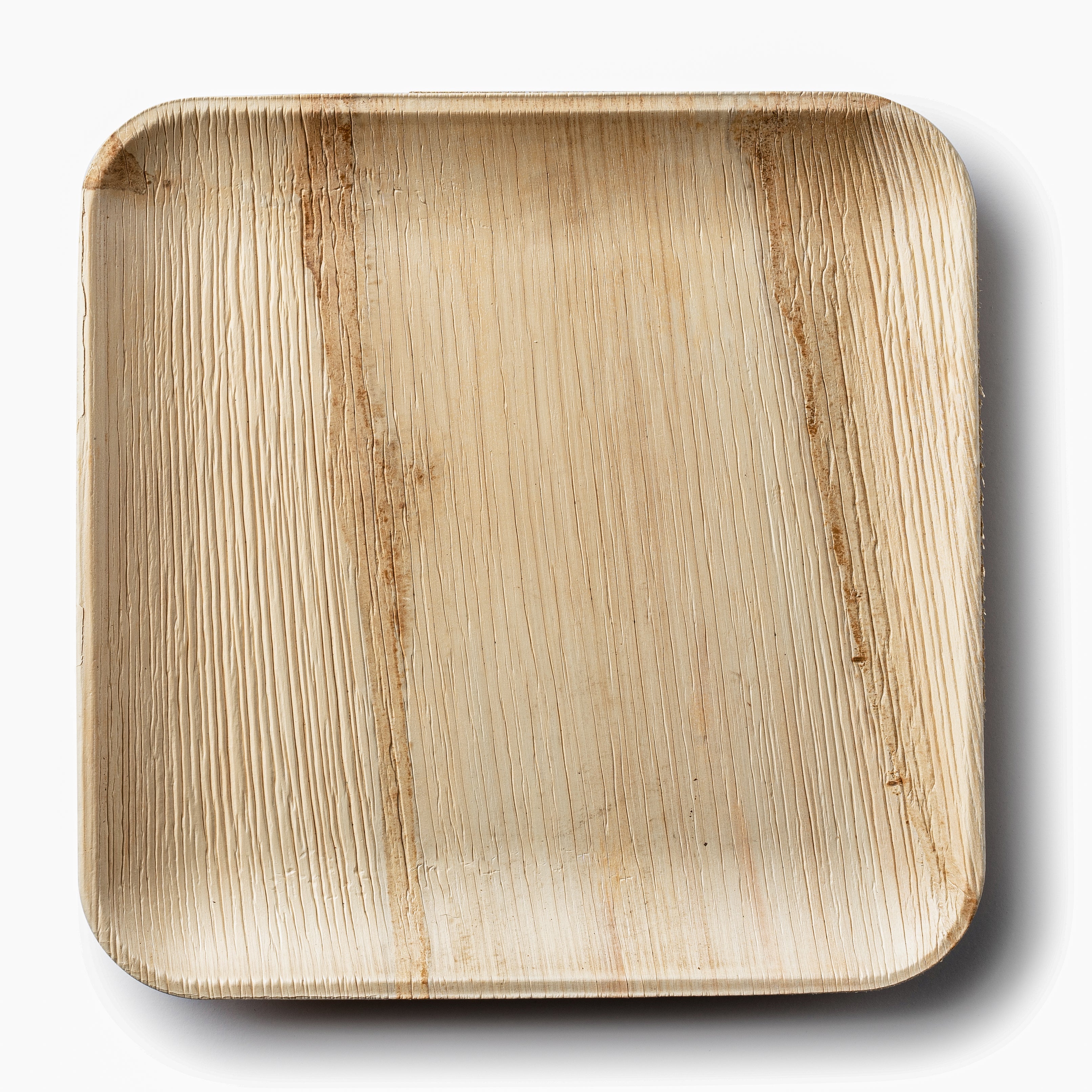 100% Compostable Plates Natural Disposable Square Palm Leaf Plates Bamboo-Style Plate - Palm Leaf