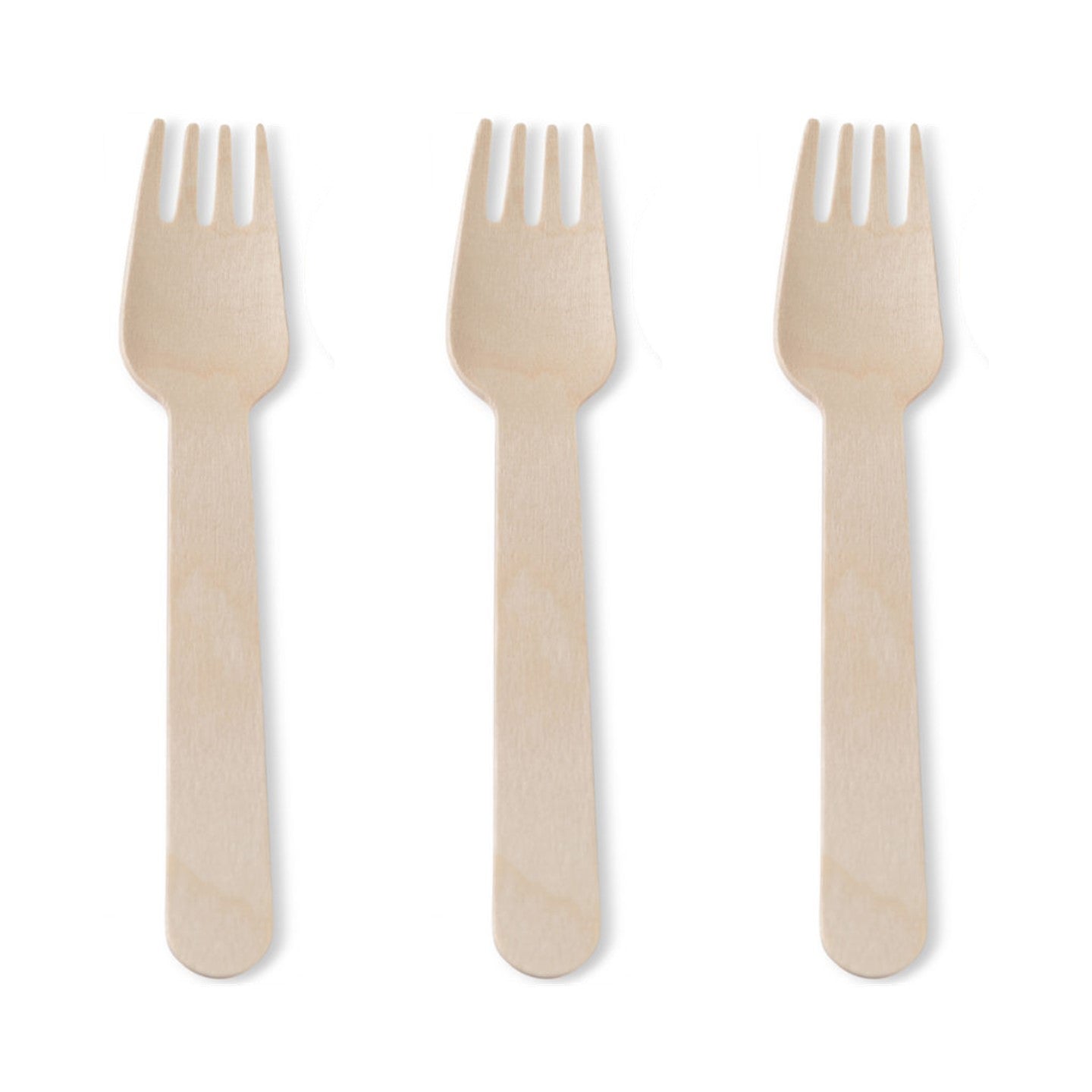 Palm Leaf Cutlery Disposable Eco Friendly Wood Flatware - 24 Count