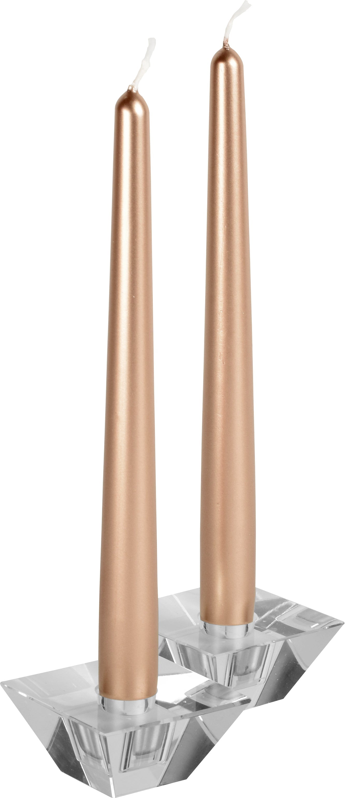 12 Inch Metallic Copper Taper Candles