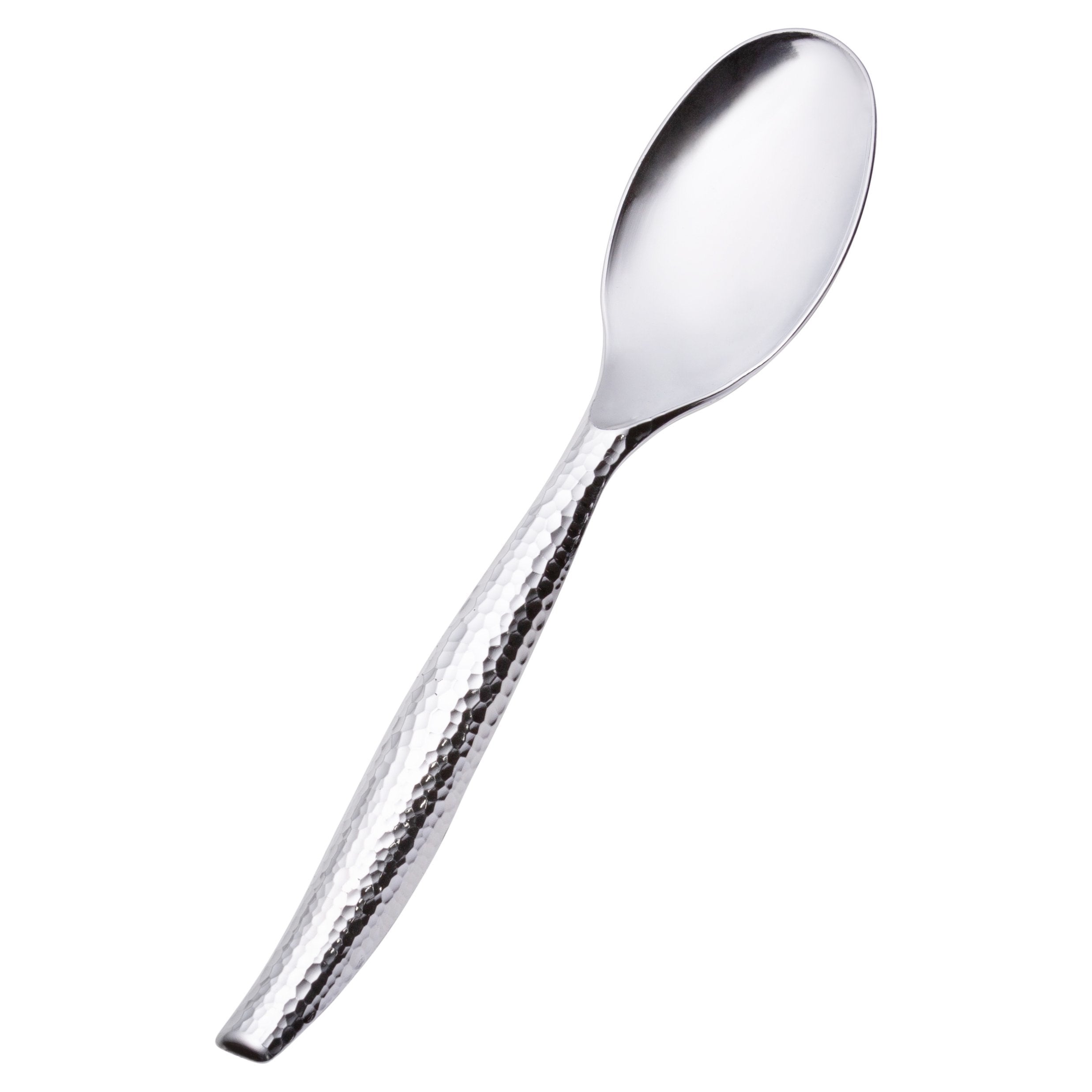 12 Inch Silver Plastic Serving Spoon 1 Pack