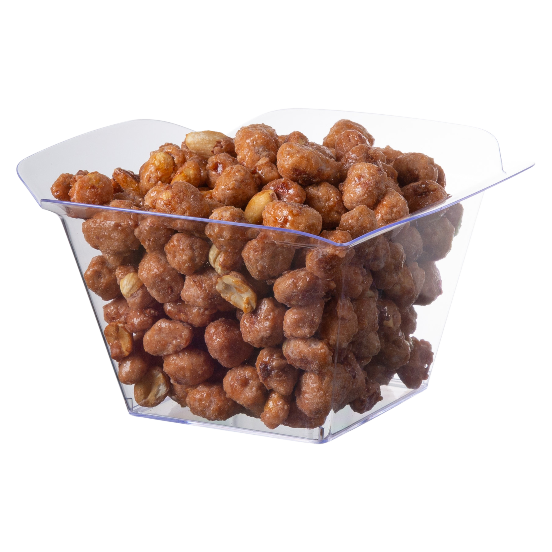 Square Snack / Buffet Bowl Clear Plastic 5 Pack
