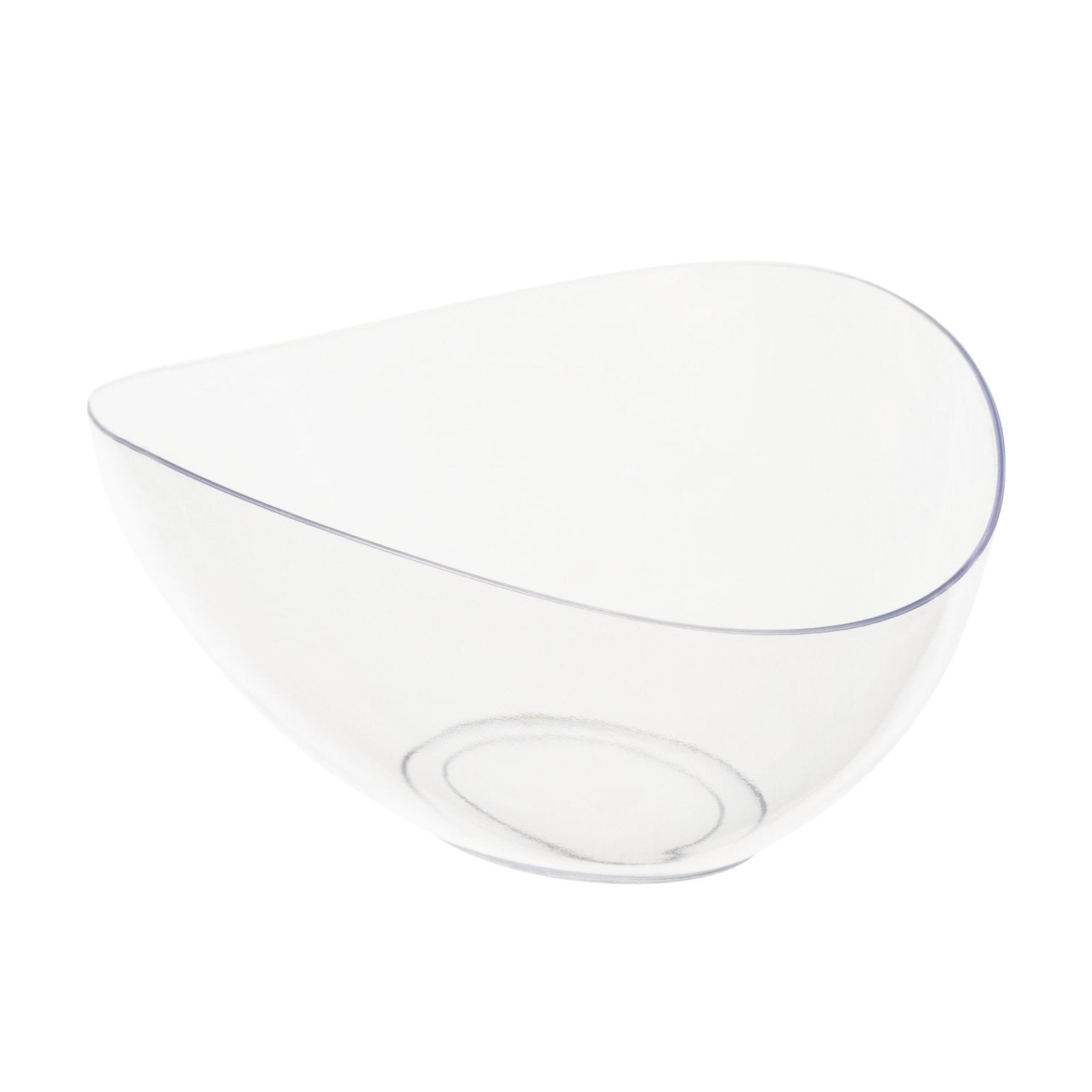 64 Oz Clear Plastic Large Snack Serving Bowl (5 Pack)
