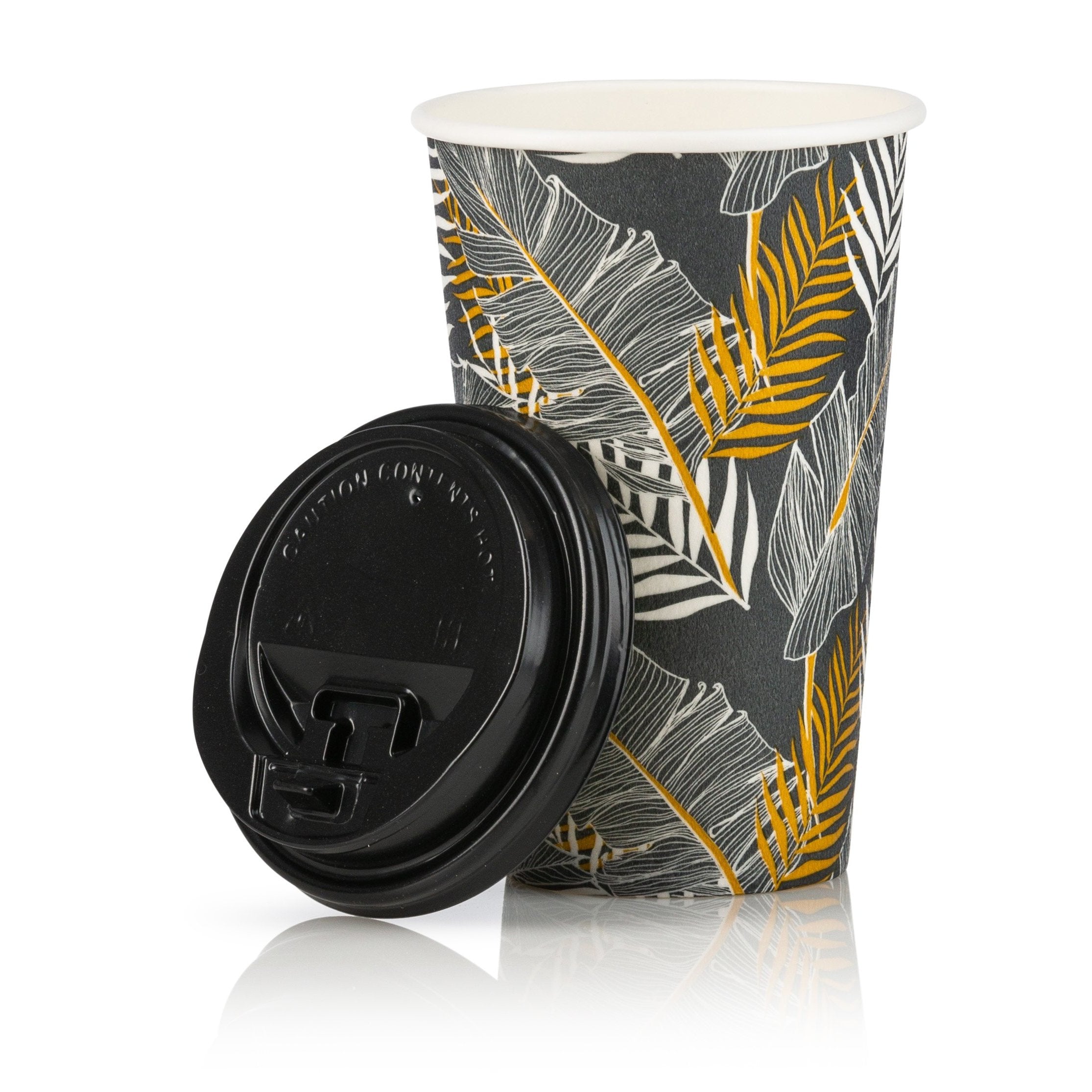 Insulated Paper Coffee Cups with Lids