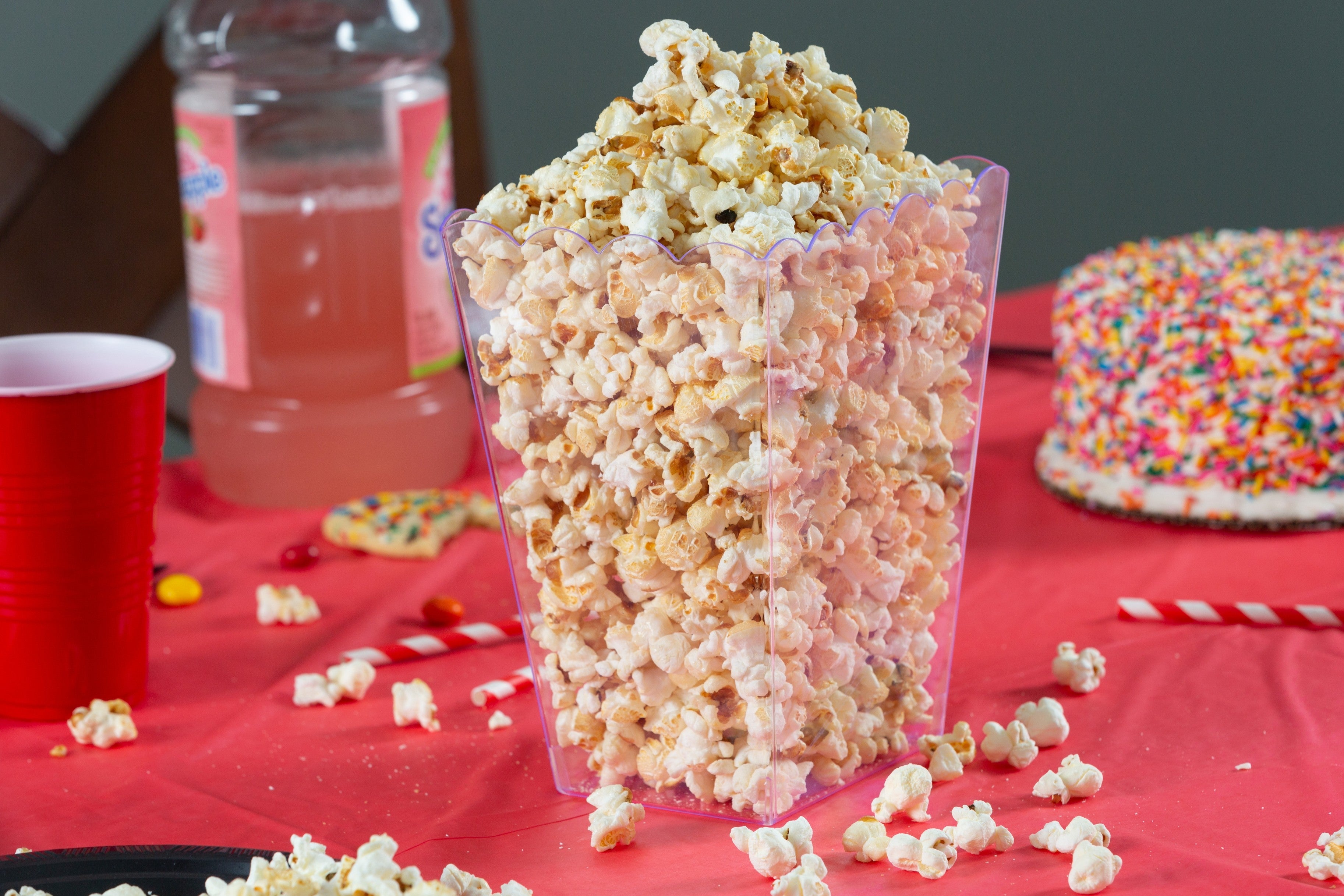 Clear Plastic Popcorn Containers 5 Pack