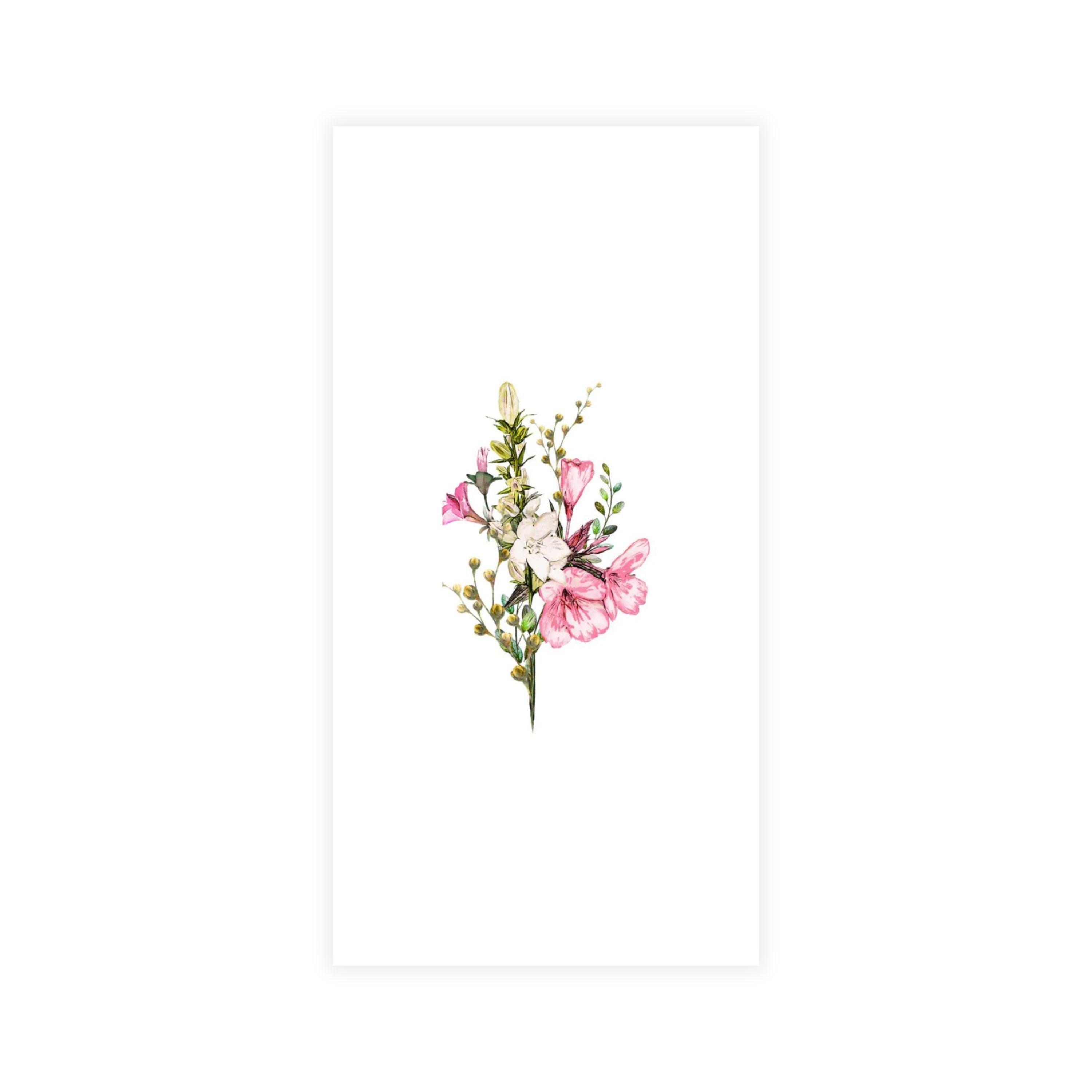 Disposable Linen-Like Paper Guest Towel 16 Pack - Summer Floral Blossom