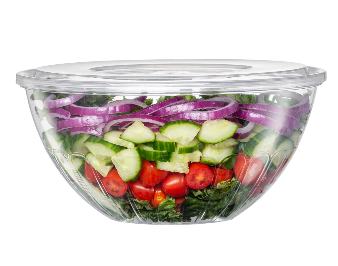 Clear Salad Bowl - 3 Count