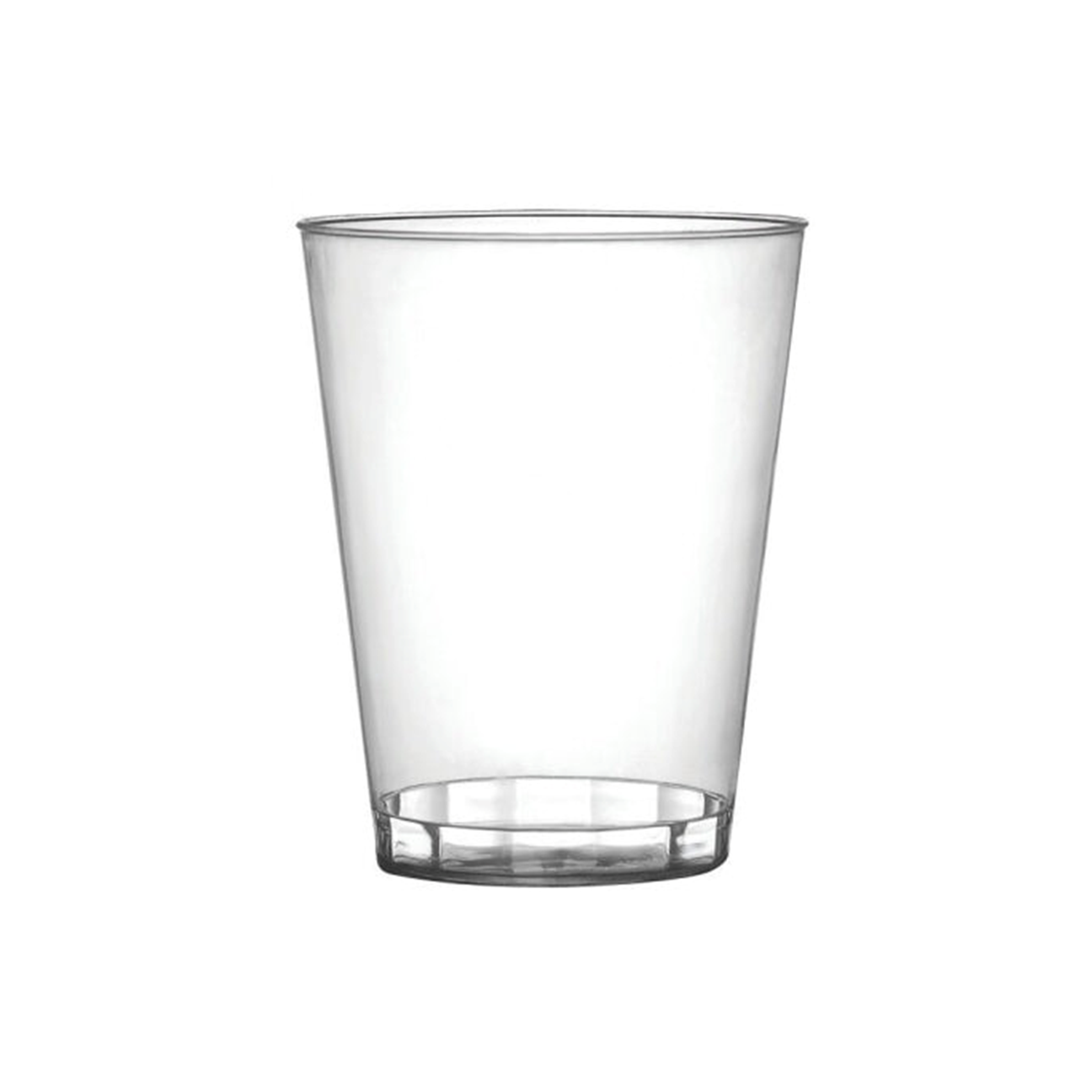 10 Oz Clear Hard Plastic Tumbler Round Party Cups 20 Pack