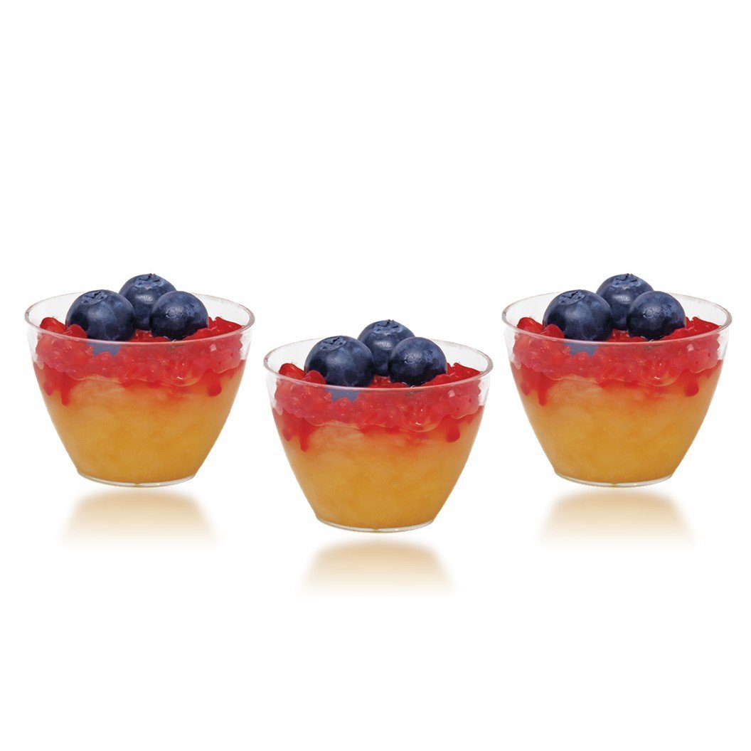 1 oz. Clear Plastic Mini Bowl - 12 Count