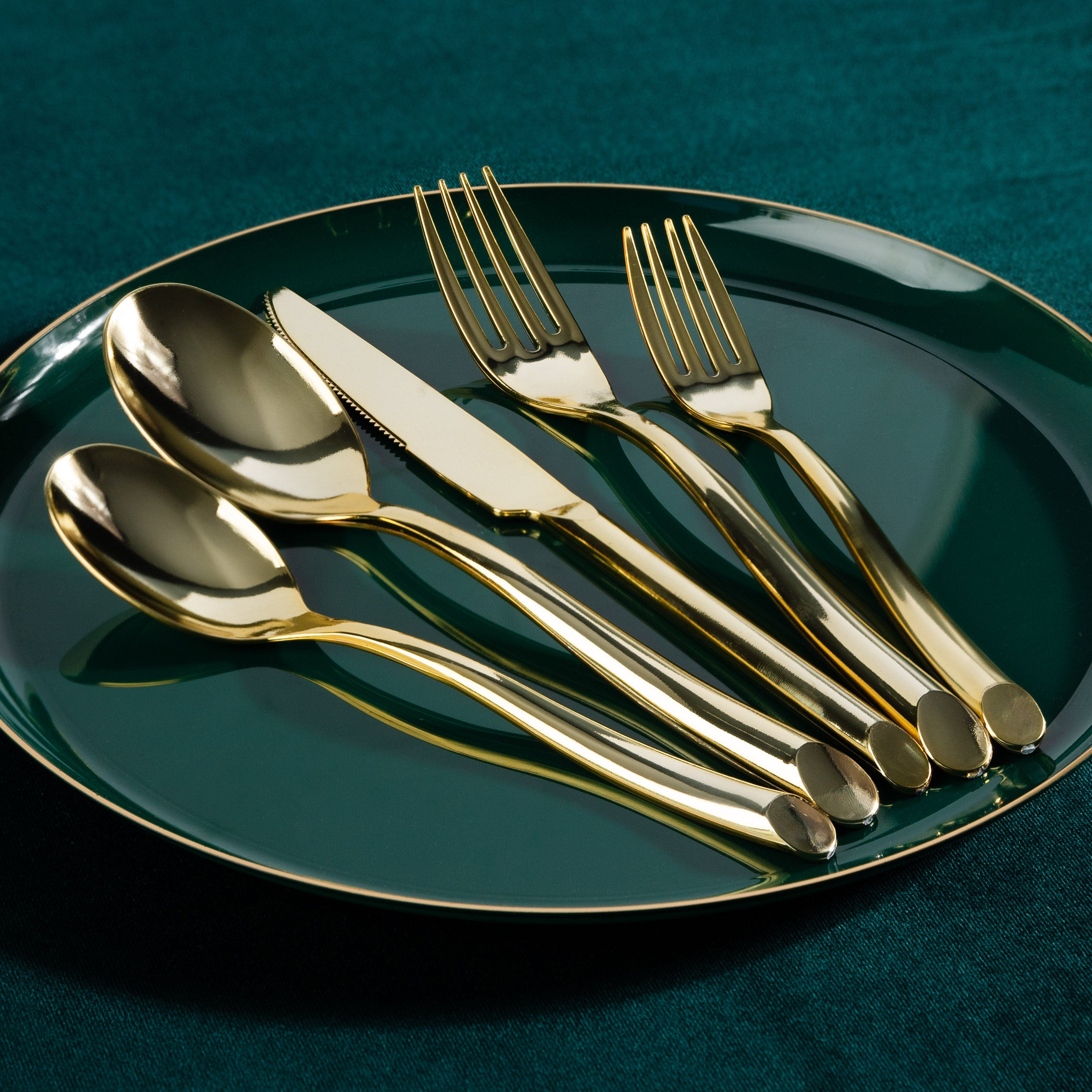 Suave Collection Gold Flatware - 20 Count