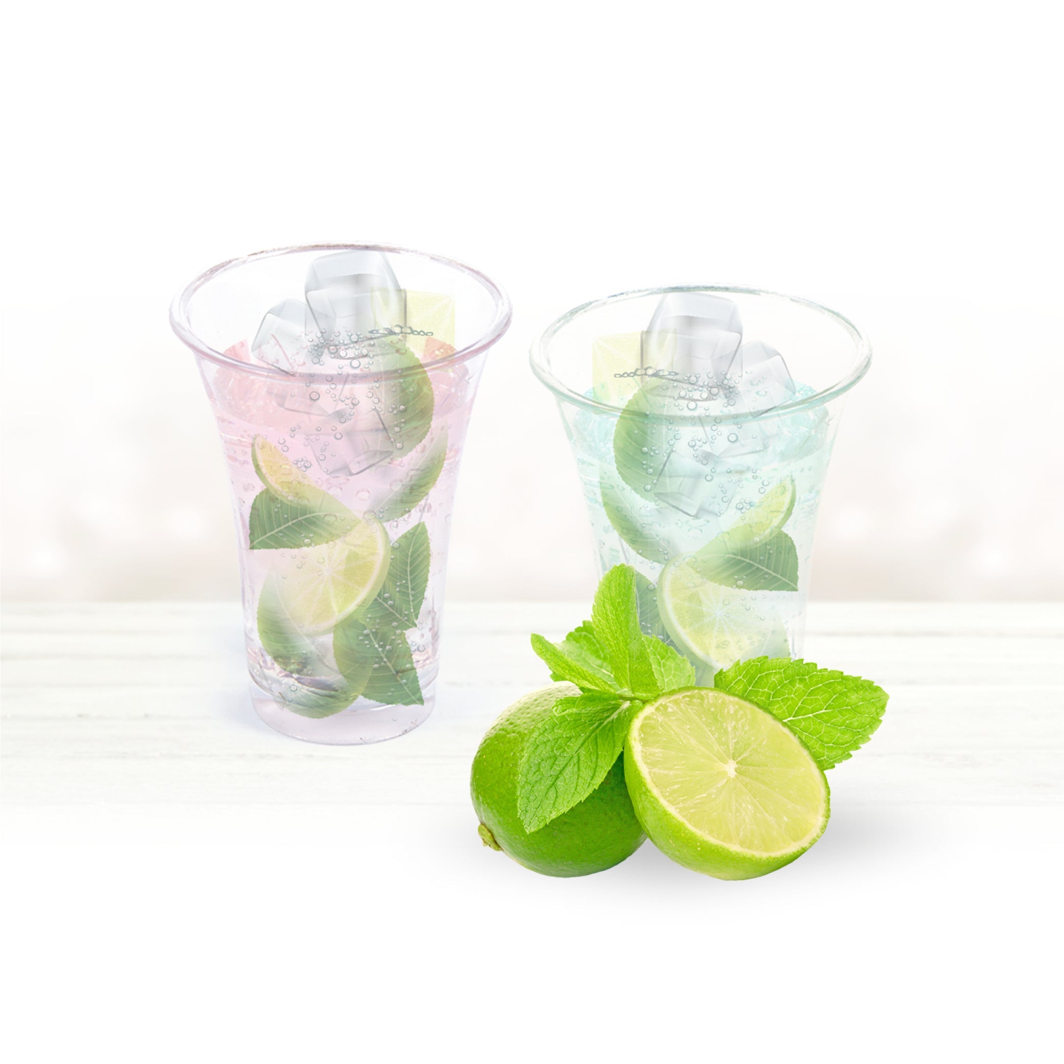 1.7 oz. Clear Mini Horn Cups - 10 Count