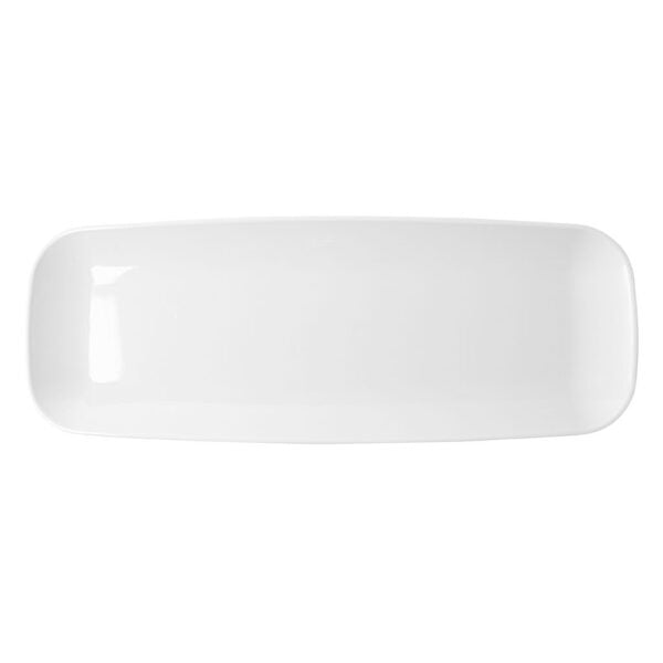 17.5" Organic White Rectangle Serving Tray - 2 Pack
