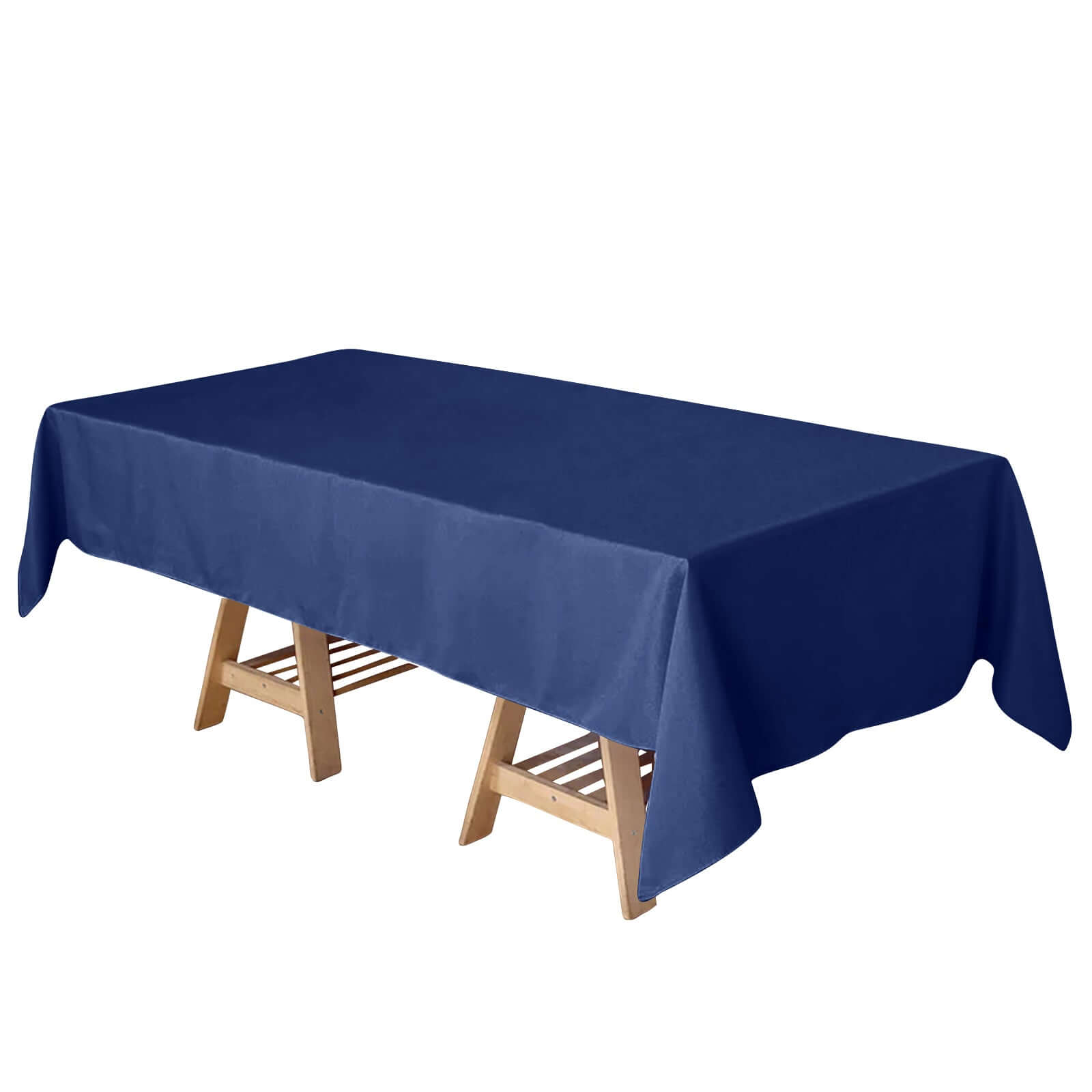Polyester 60"x102" Rectangle Tablecloth Navy Blue - Durable and Stylish Table Cover Tablecloths HIER_2113