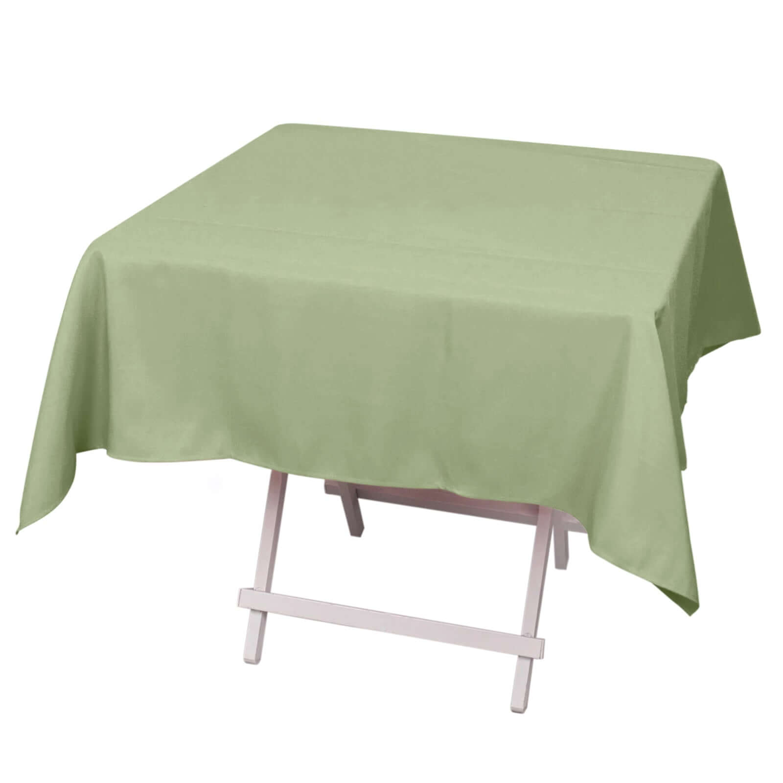 Premium Polyester 54"x54" Square Tablecloth Dusty Sage Green - 220GSM Stain and Wrinkle-Resistant Table Cover Tablecloths HIER_2181