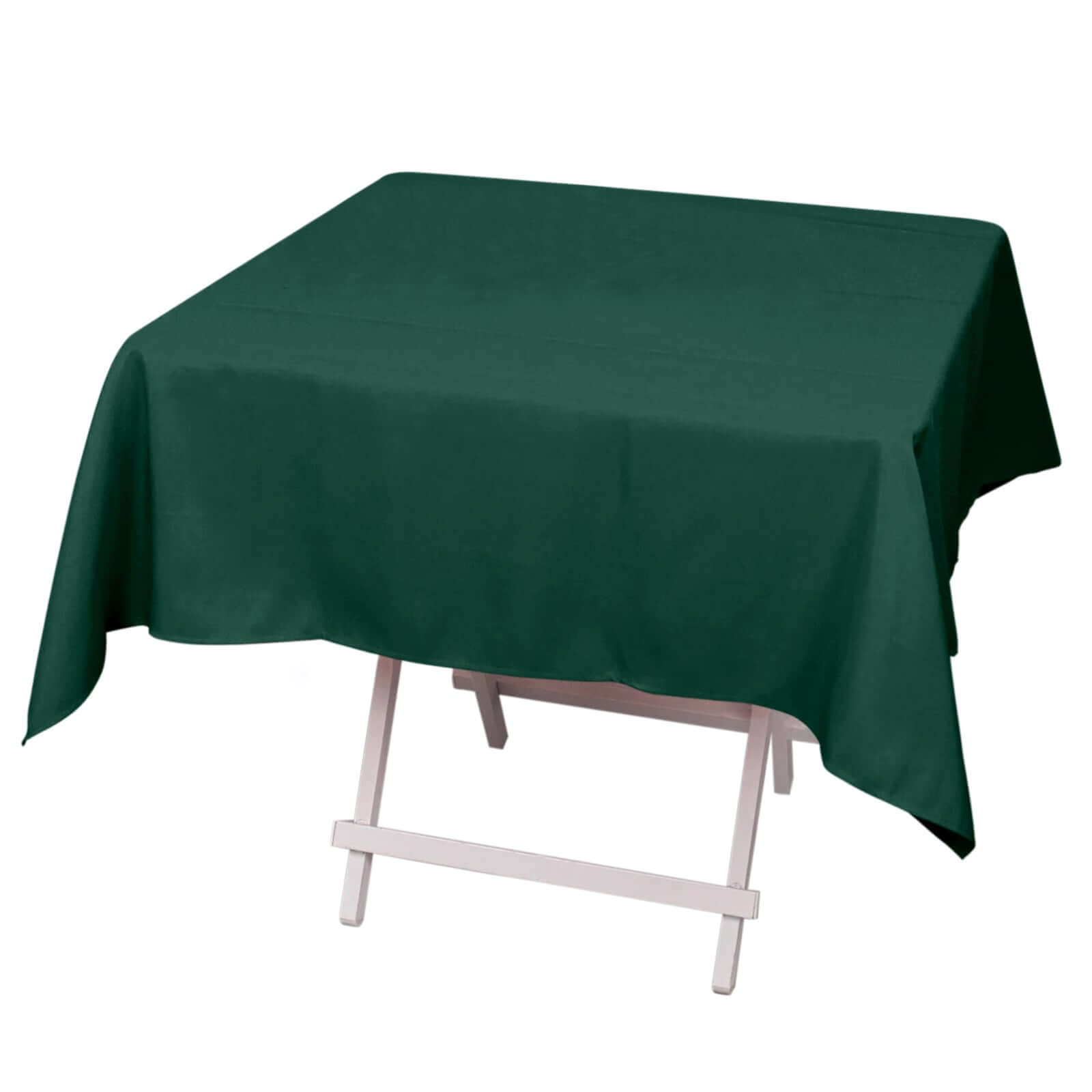Premium Polyester 54"x54" Square Tablecloth Hunter Emerald Green - 220GSM Stain and Wrinkle-Resistant Table Cover Tablecloths HIER_2181