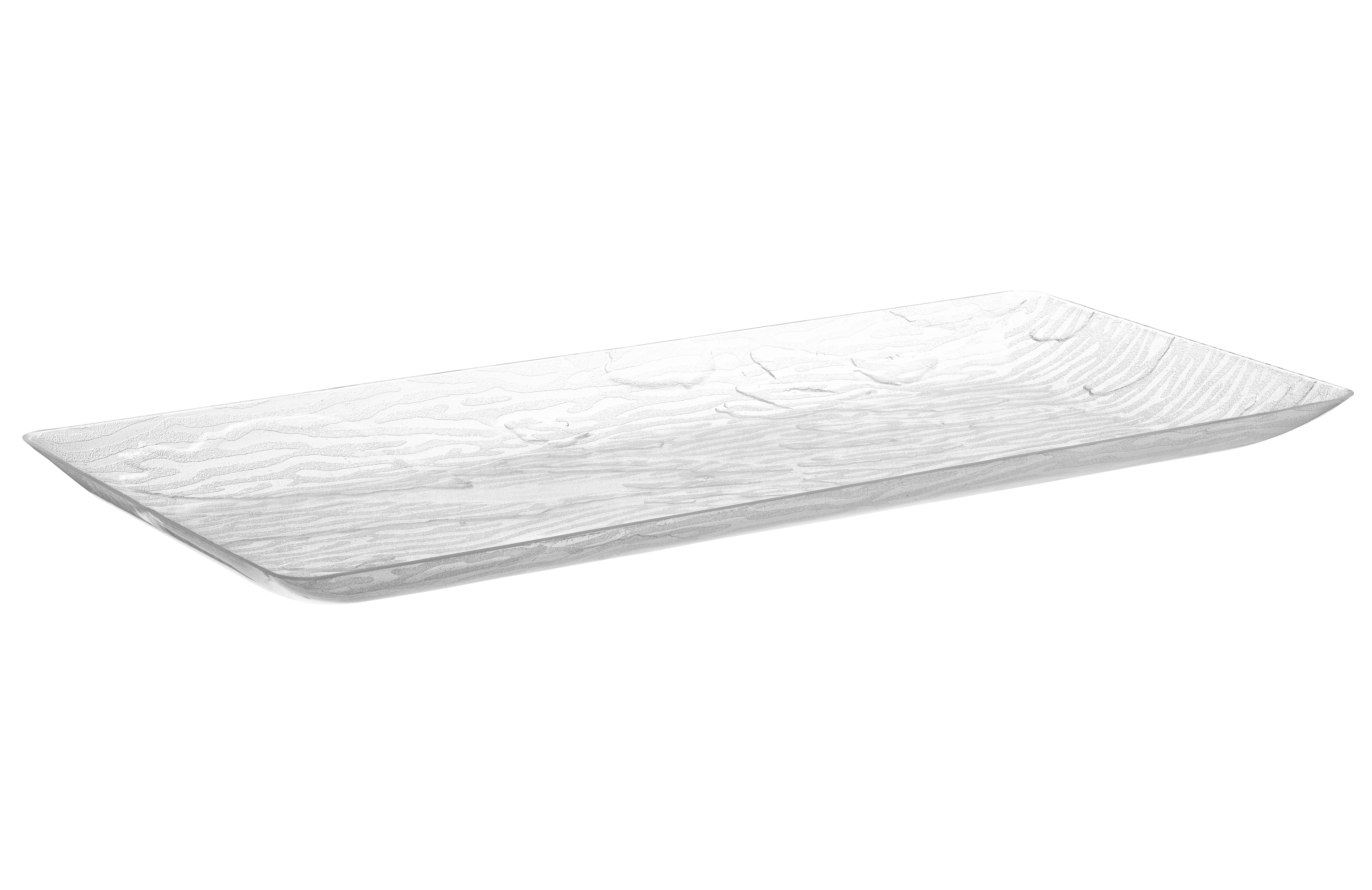 9 x 17 Inch Rectangle Clear Serving Tray 5 pack