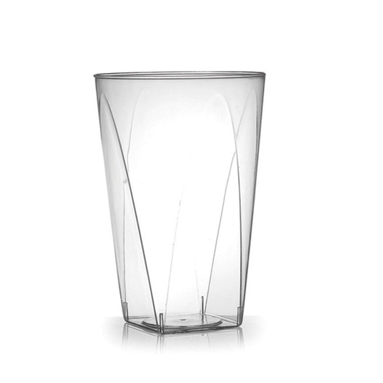 10 Oz Clear Plastic Tumbler Square Party Cups