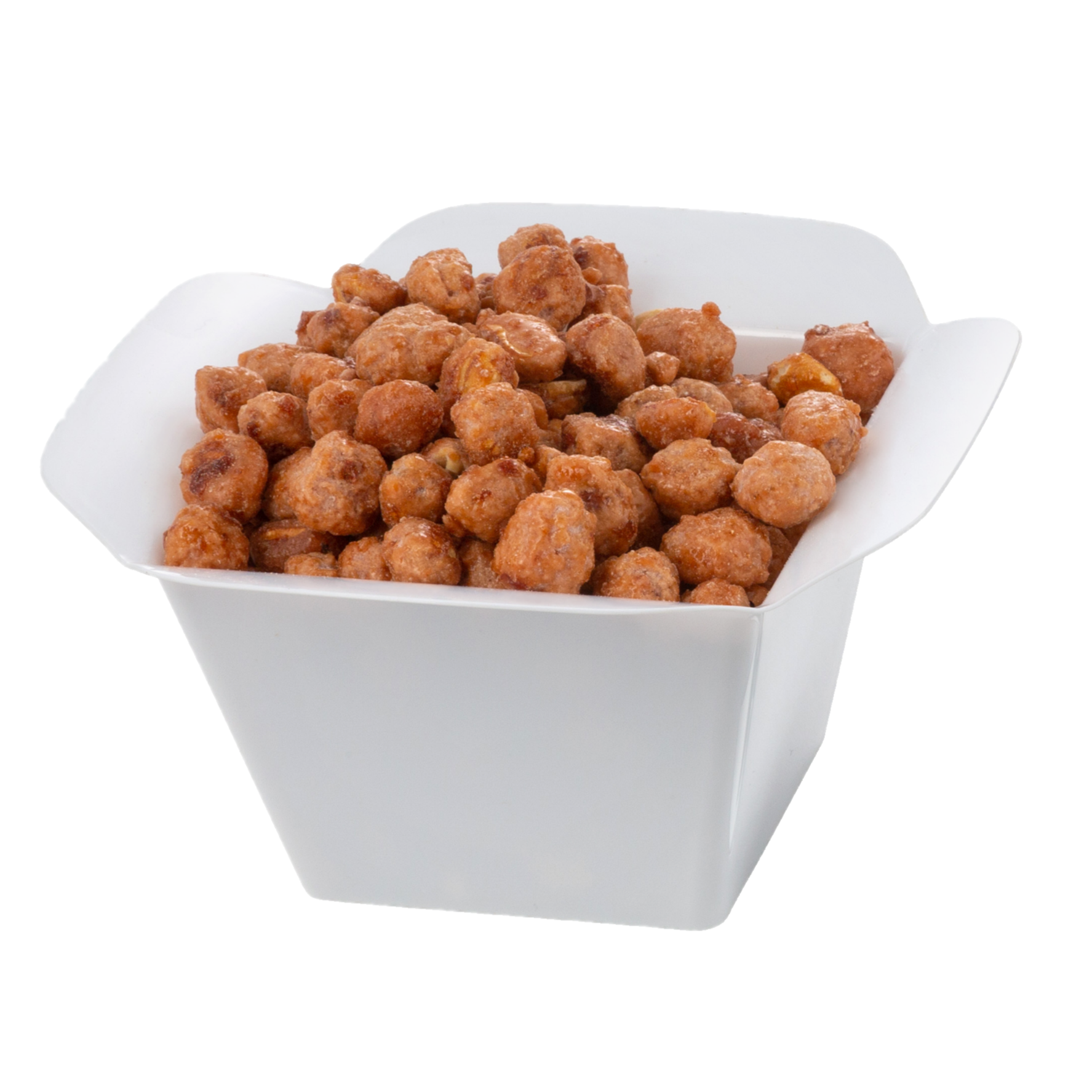 Square Snack / Buffet Bowl White Plastic 5 Pack